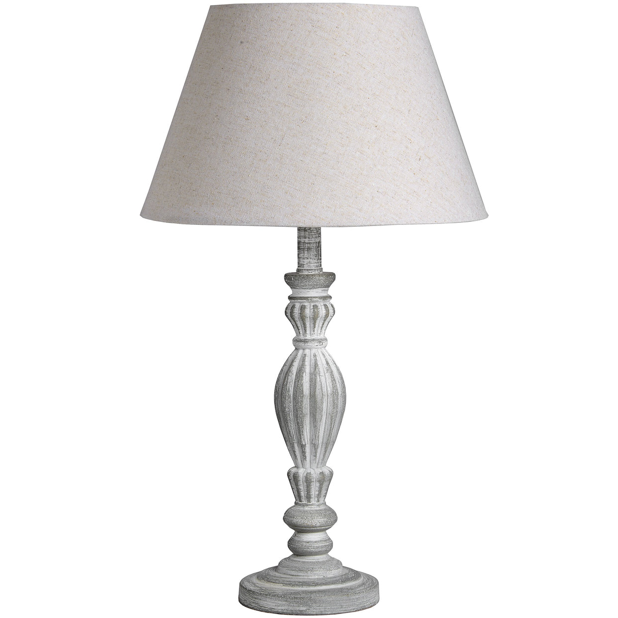Aegina Wooden Beigetable Lamp For Hill Interiors - HIL-16291
