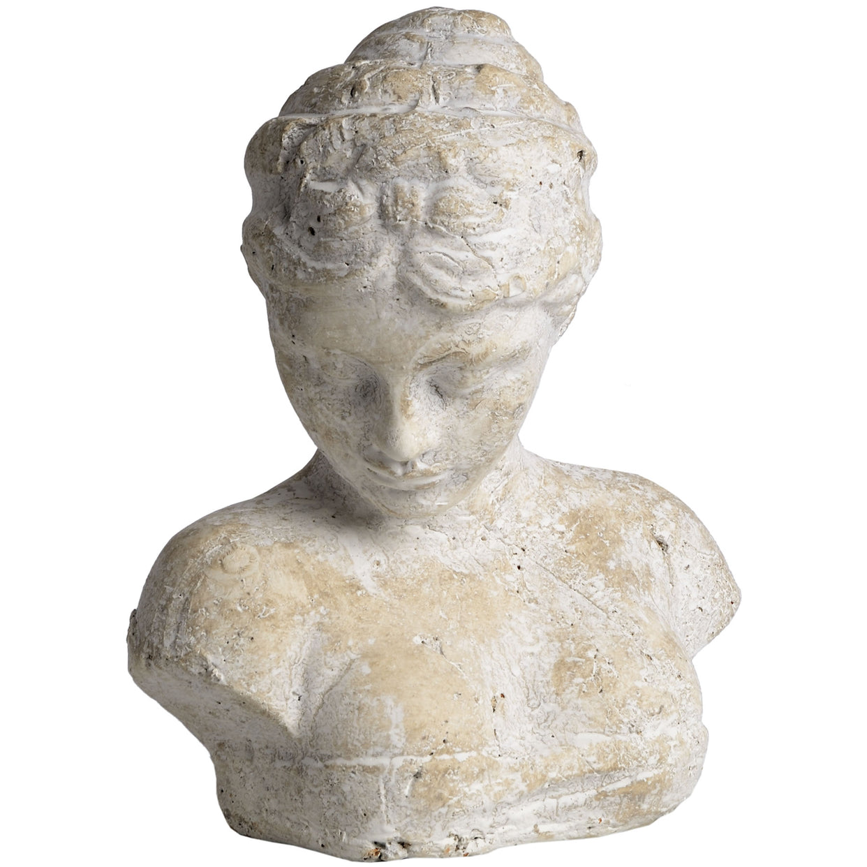 Woman'S Head Stone Icon - Cream For Hill Interiors - HIL-9031