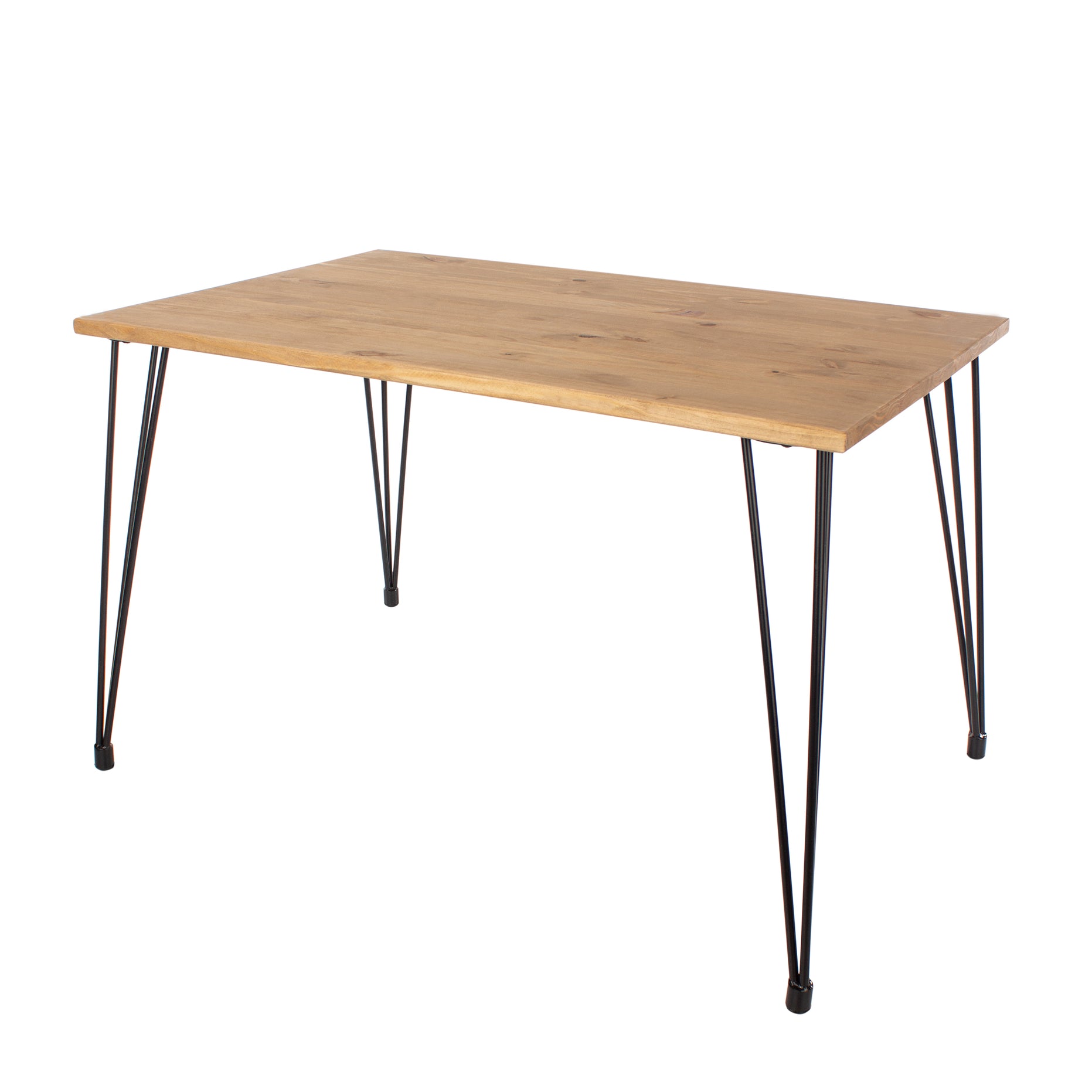 Alyese Wood And Metal Rectangular Dining Table For Core Products - CFD-AGTB3