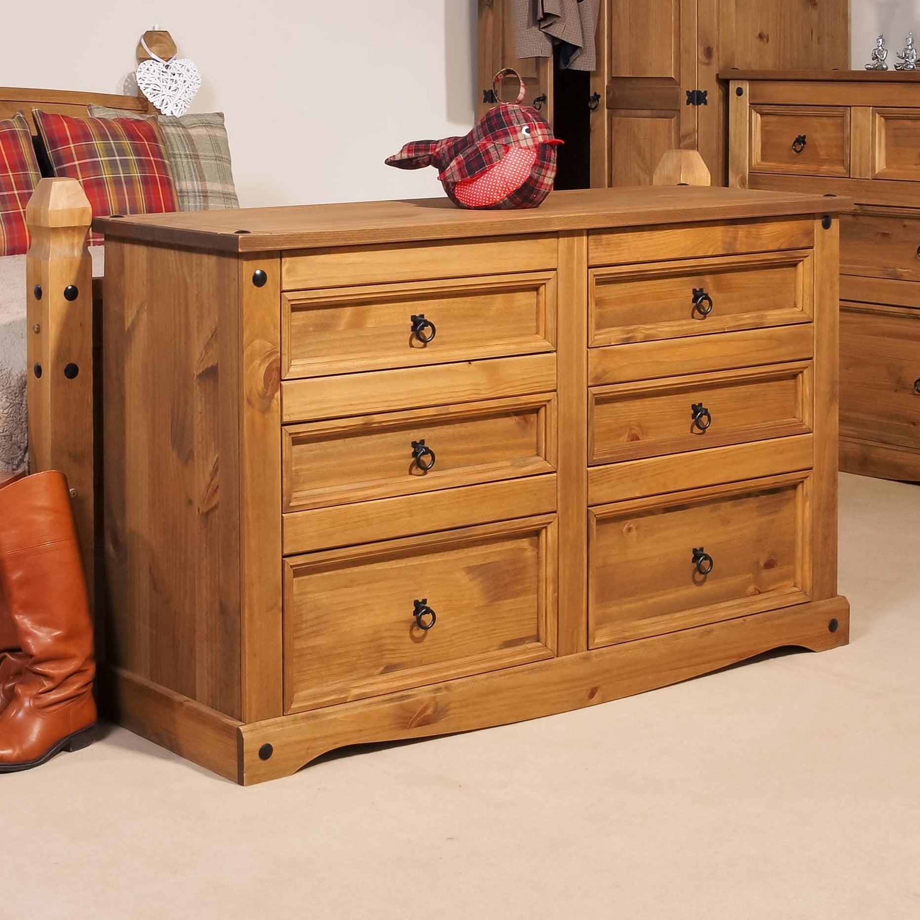 Canasta Wooden 6 Drawer Wide Chest For Core Products - CFD-CR513