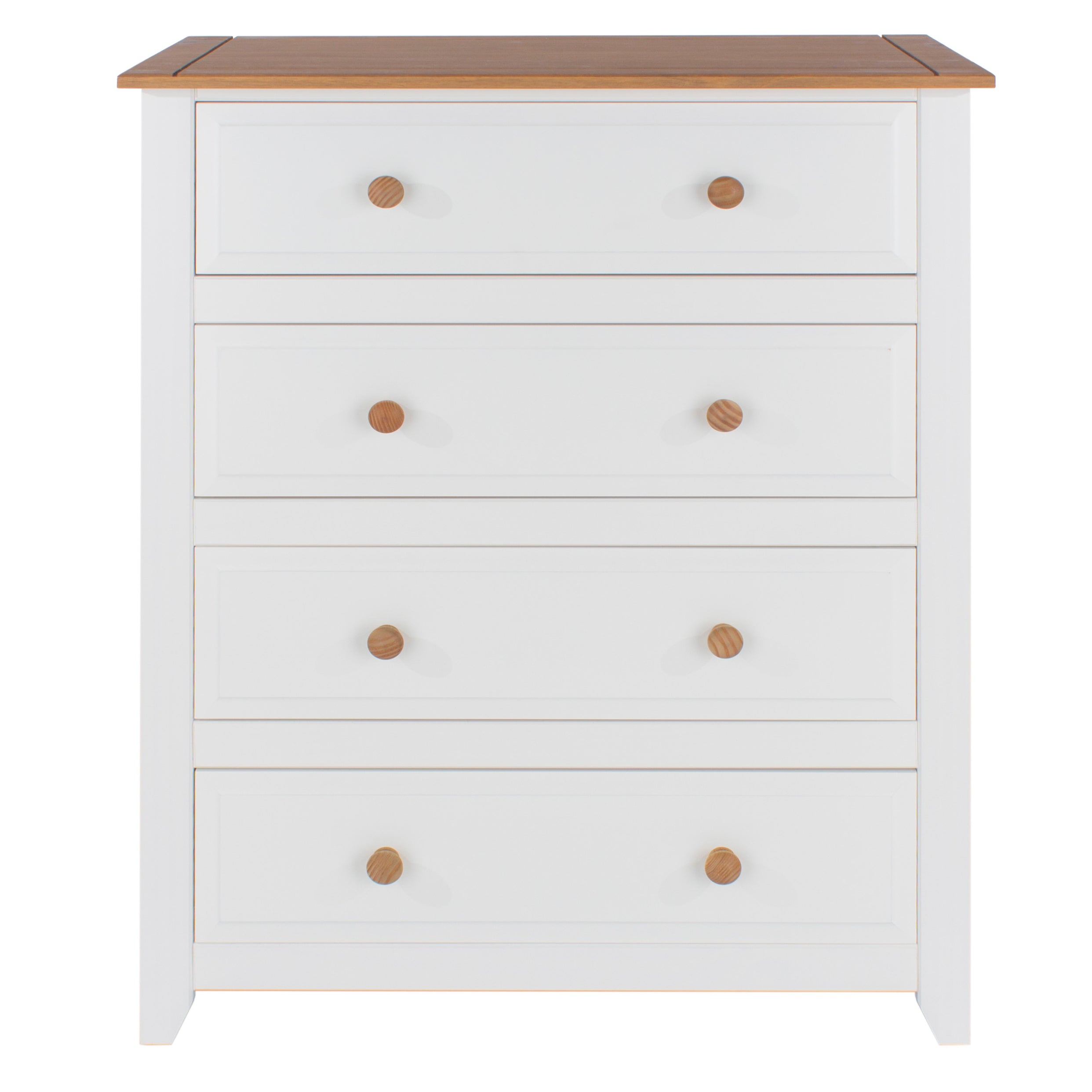 Cariss Wood And Mdf White 4 Drawer Chest For Core Products - CFD-CP314