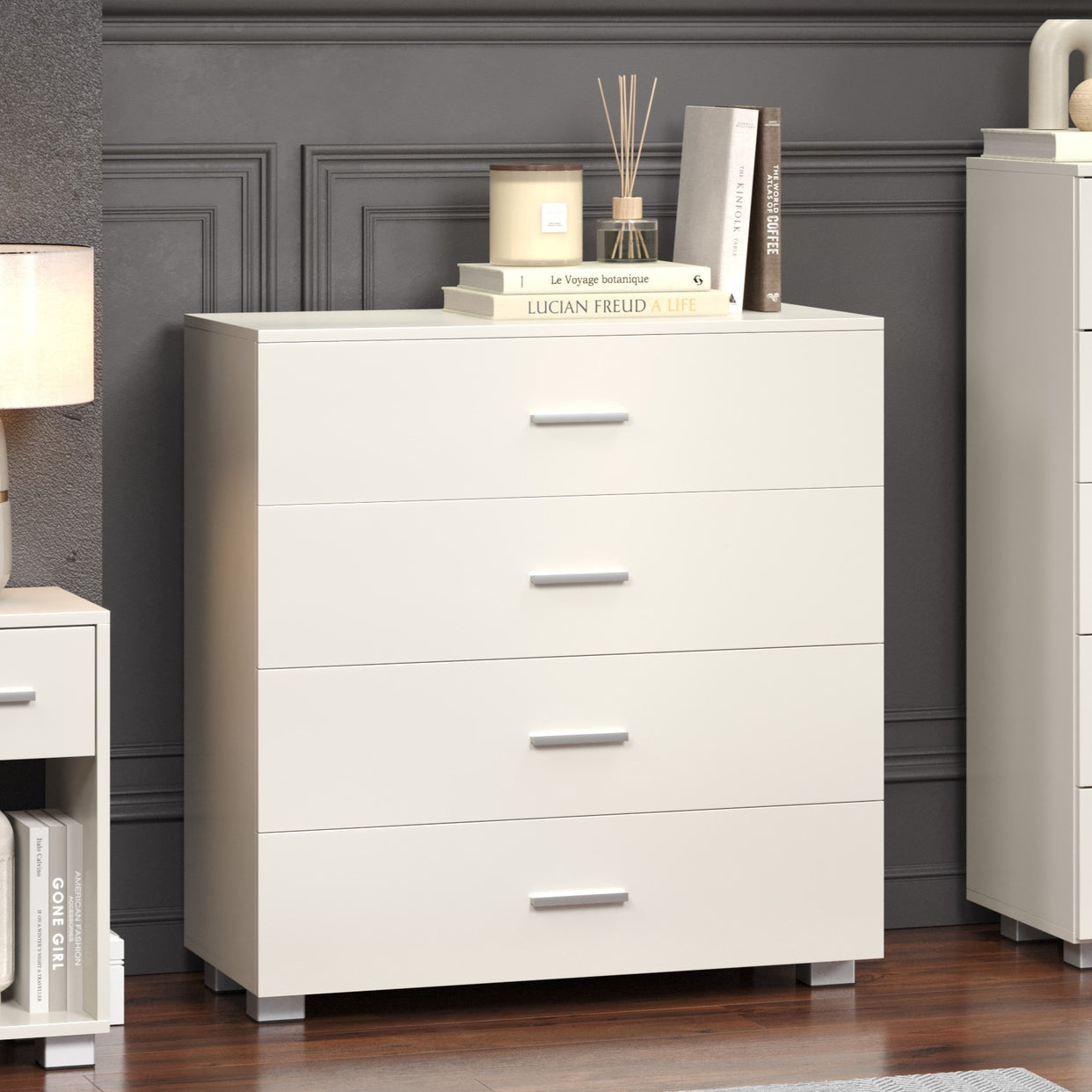 Ladarien Mdp 4 Drawer Chest White For Core Products - CFD-LD214