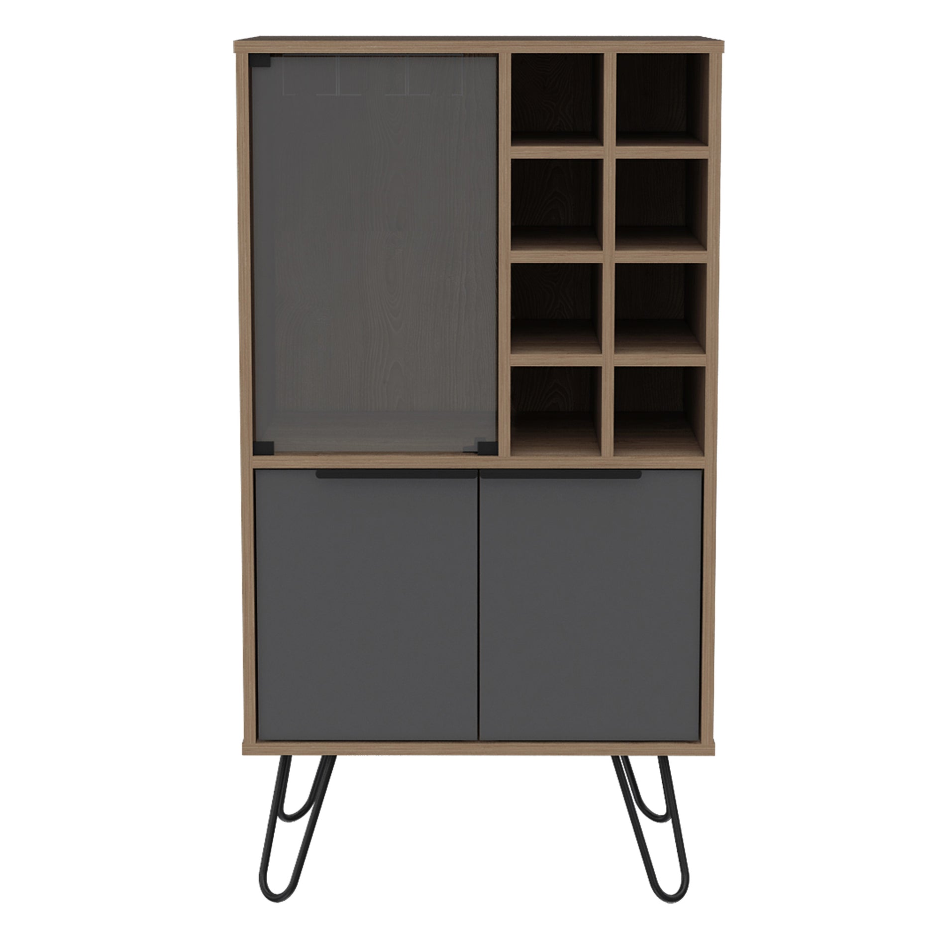 Victoria Particleboard Wine Cabinet With Metal Legs For Core Products - CFD-VG914