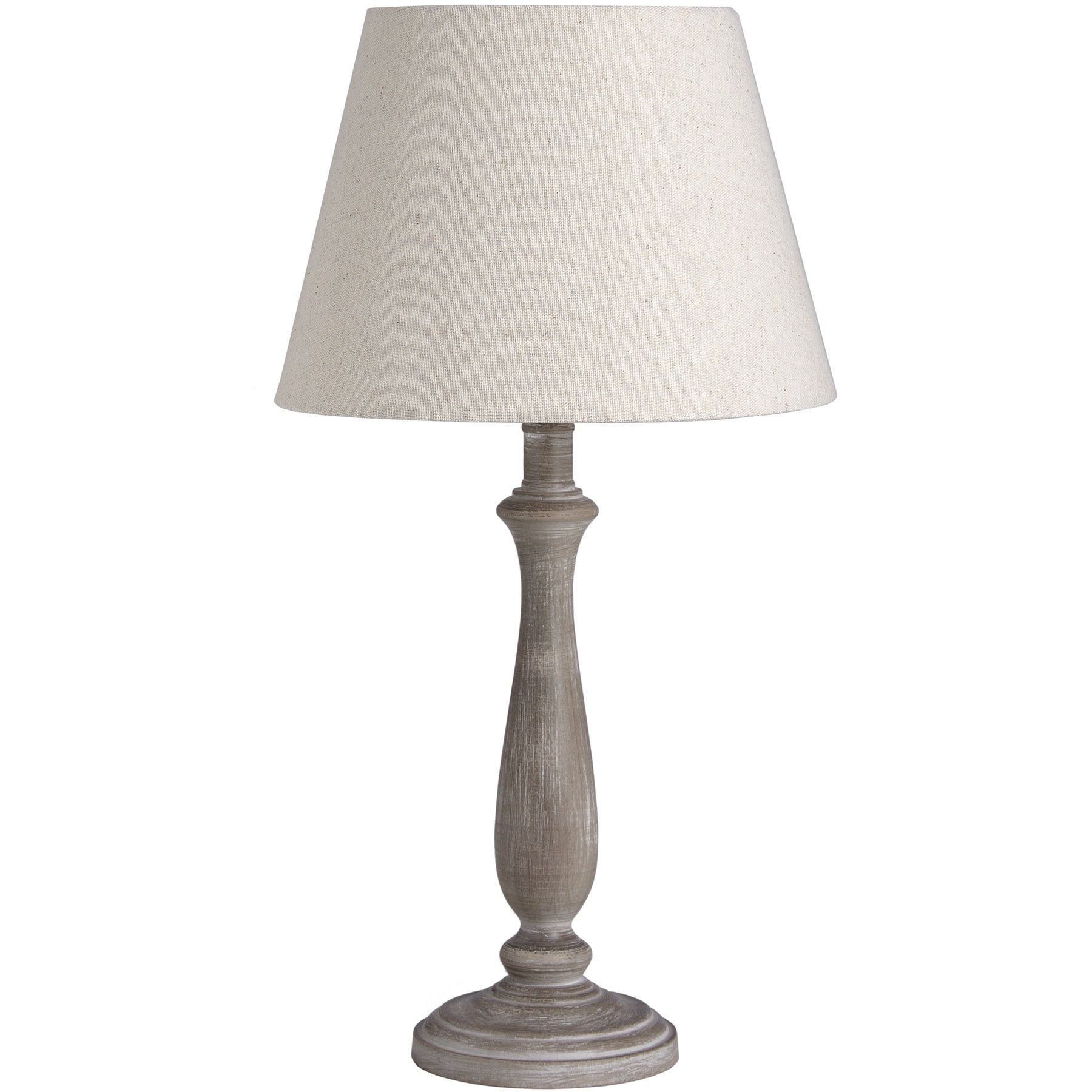 Teos Wooden Table Lamp Beige For Hill Interiors - HIL-16288