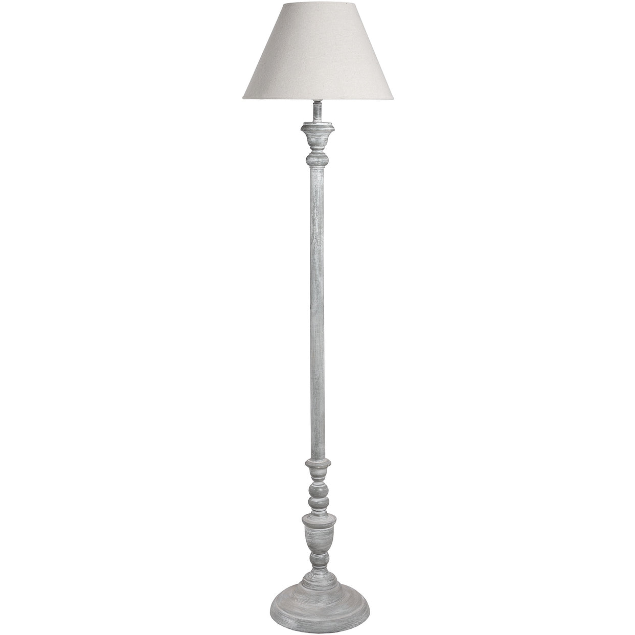 Wooden Ithaca Floor Lamp - Beige For Hill Interiors - HIL-16297