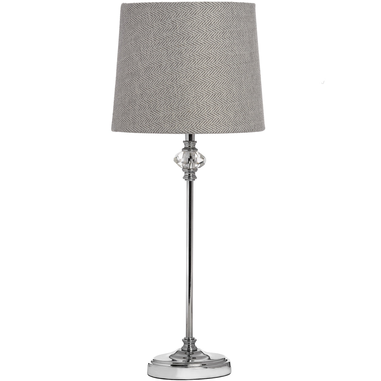 Florence Chrome Glass Silver Table Lamp For Hill Interiors - HIL-17589