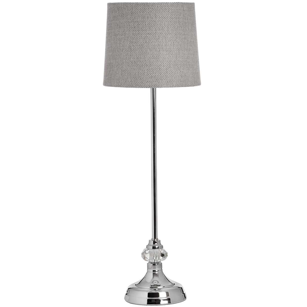 Genoa Chrome Table Lamp - Silver For Hill Interiors - HIL-17595