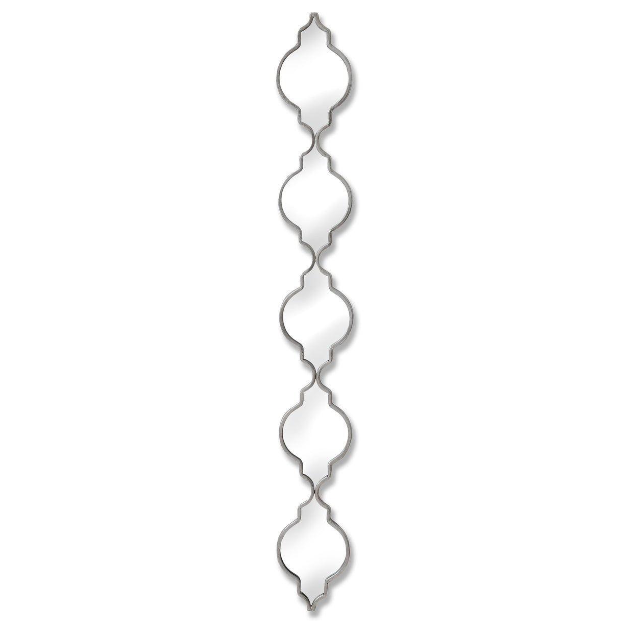 Silver Quarter Foil Decorative Hanging Wall Mirror For Hill Interiors - HIL-18767