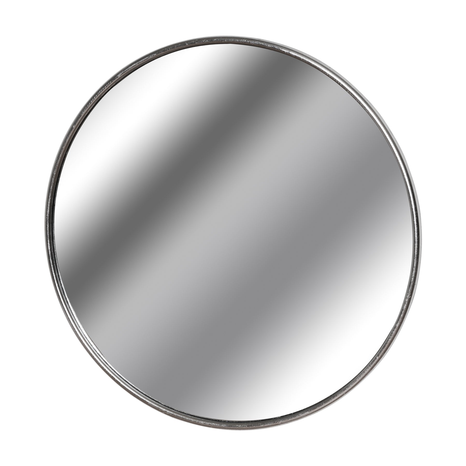 Large Circular Silver Foil Metal Wall Mirror For Hill Interiors - HIL-18901