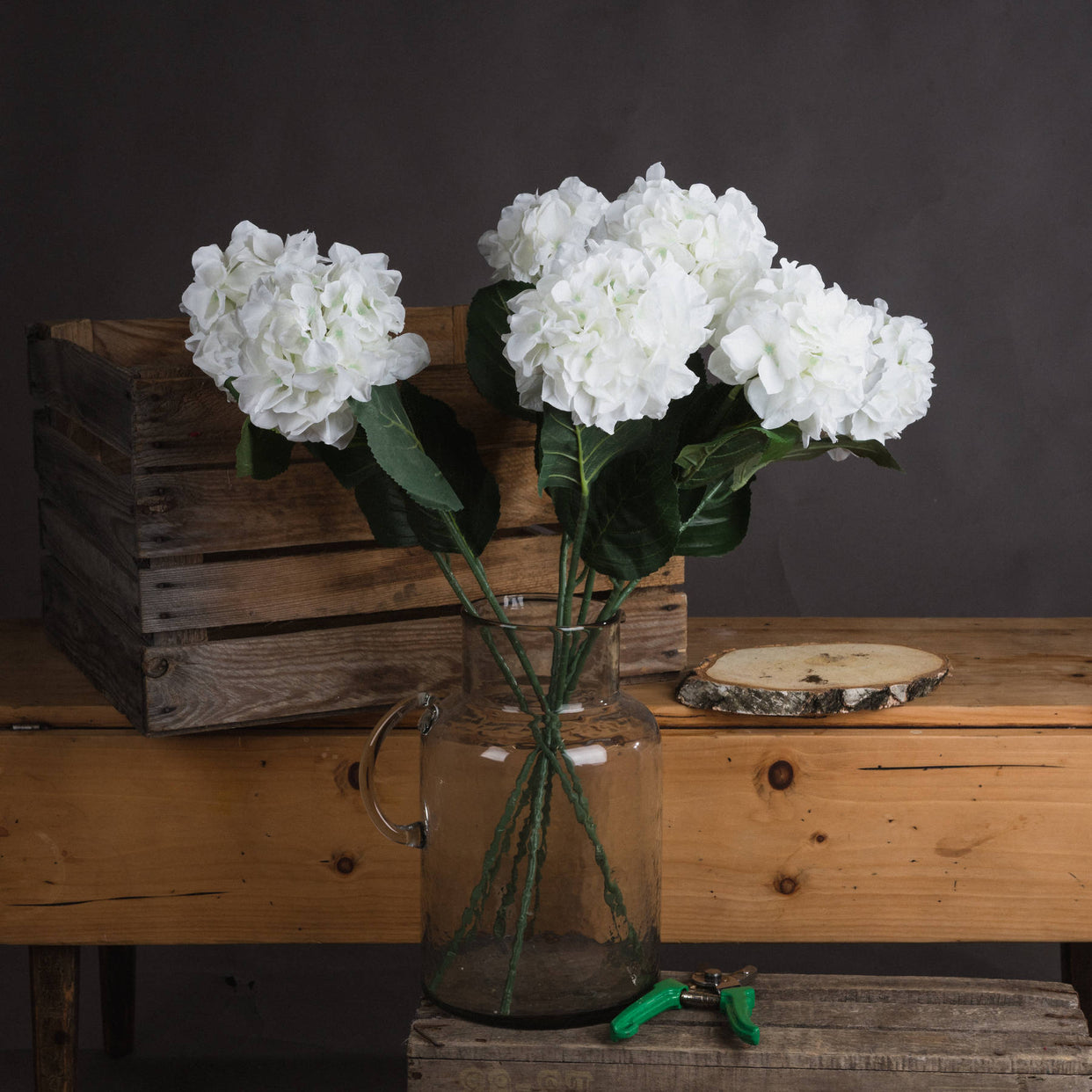 Small Head Hydrangea - White For Hill Interiors - HIL-18928
