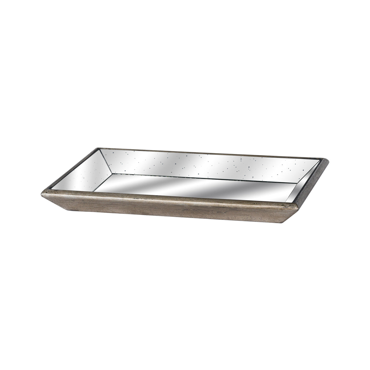 Astor Distressed Mirrored Wooden Detailing Tray For Hill Interiors - HIL-19173