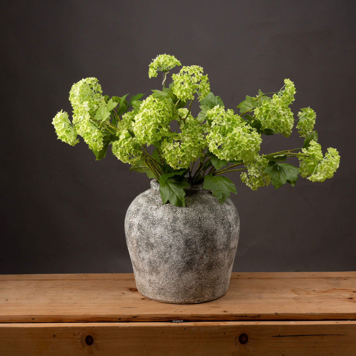 Green Viburnum Plastic Flower Spray For Hill Interiors - HIL-19591