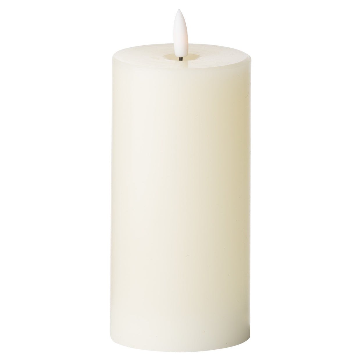 Luxe Natural Glow Led Cream Candle 3X6 - Ivory For Hill Interiors - HIL-19995