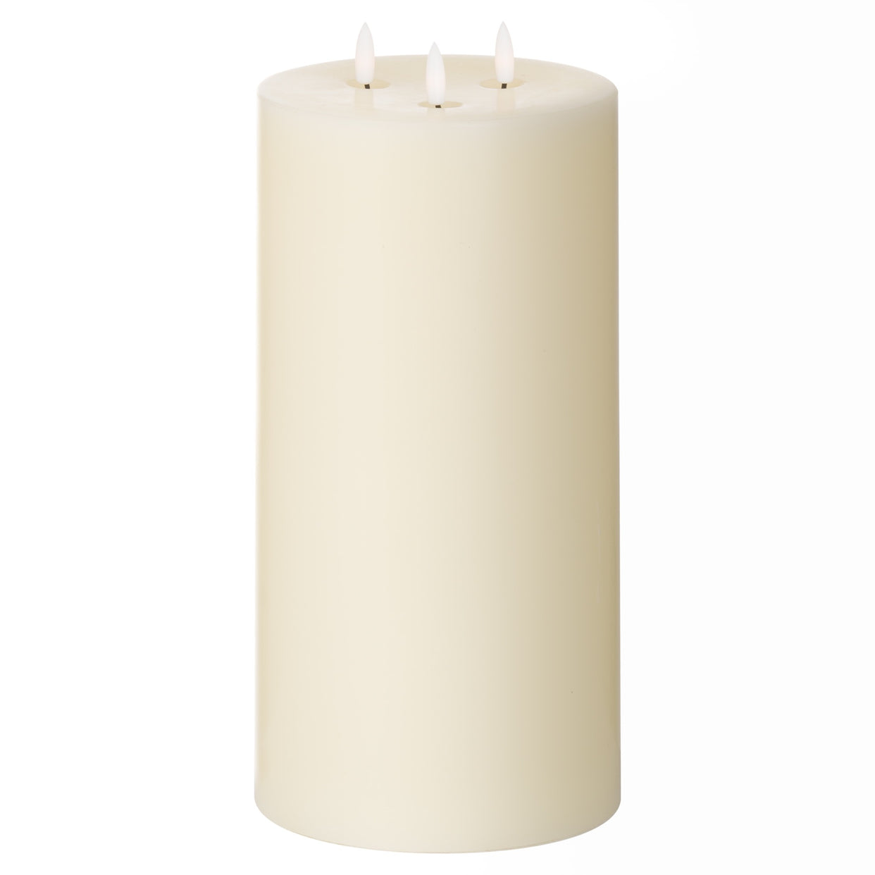 Luxe Natural Glow Led Candle 6 X 12 - Ivory For Hill Interiors - HIL-19999