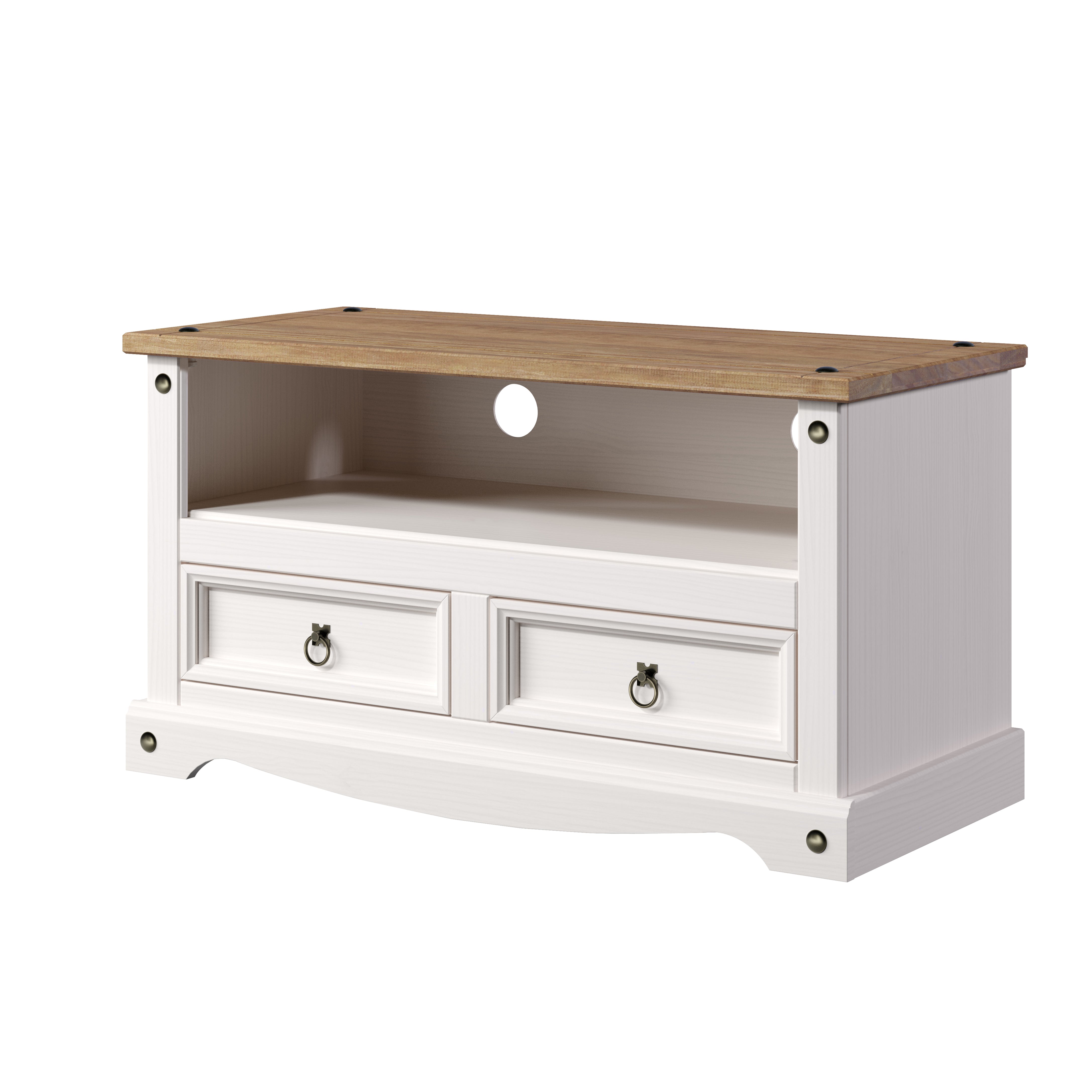 Corona White Flat Screen Tv Unit For Core Products - Crw710