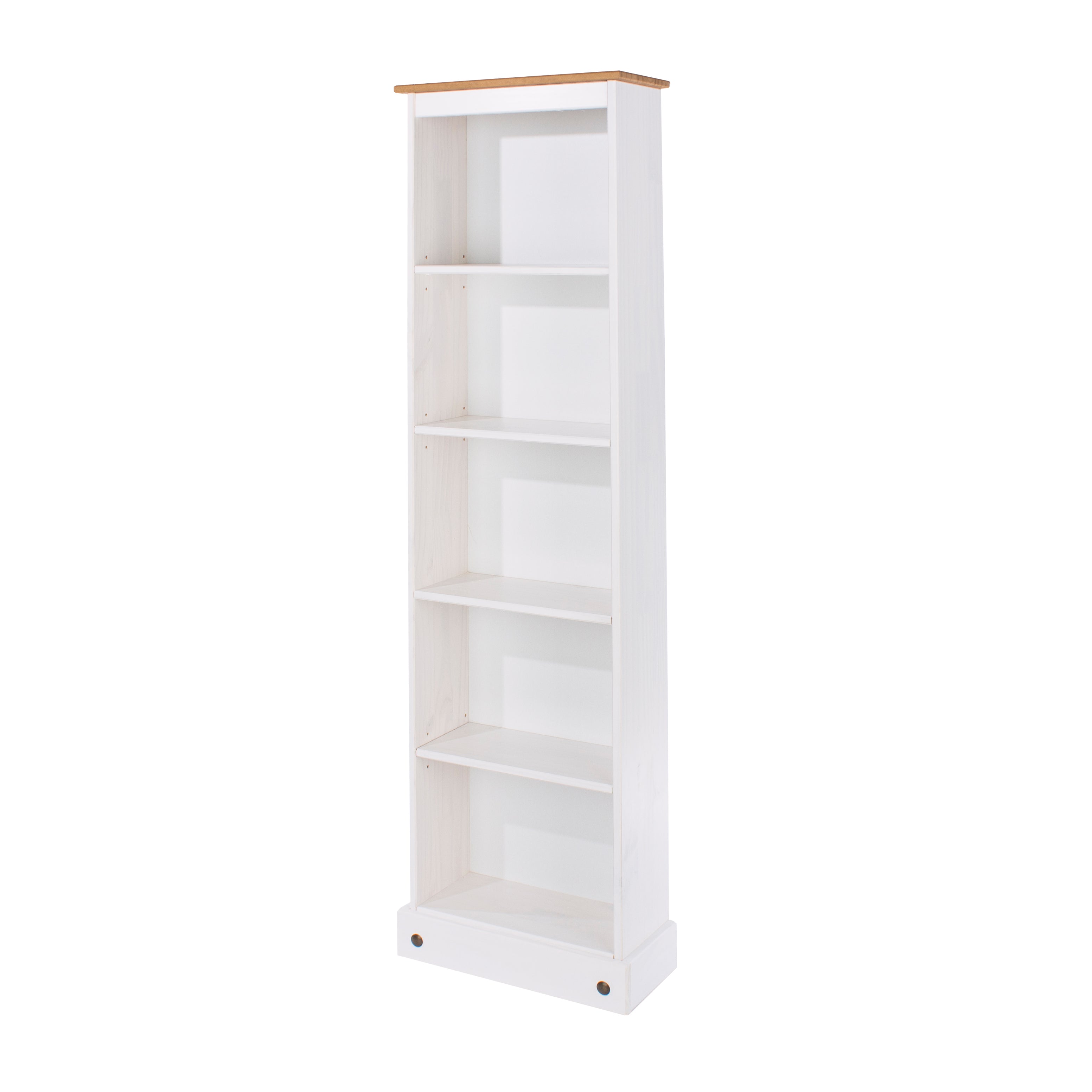 Corona White Tall Narrow Bookcase For Core Products - Crw746