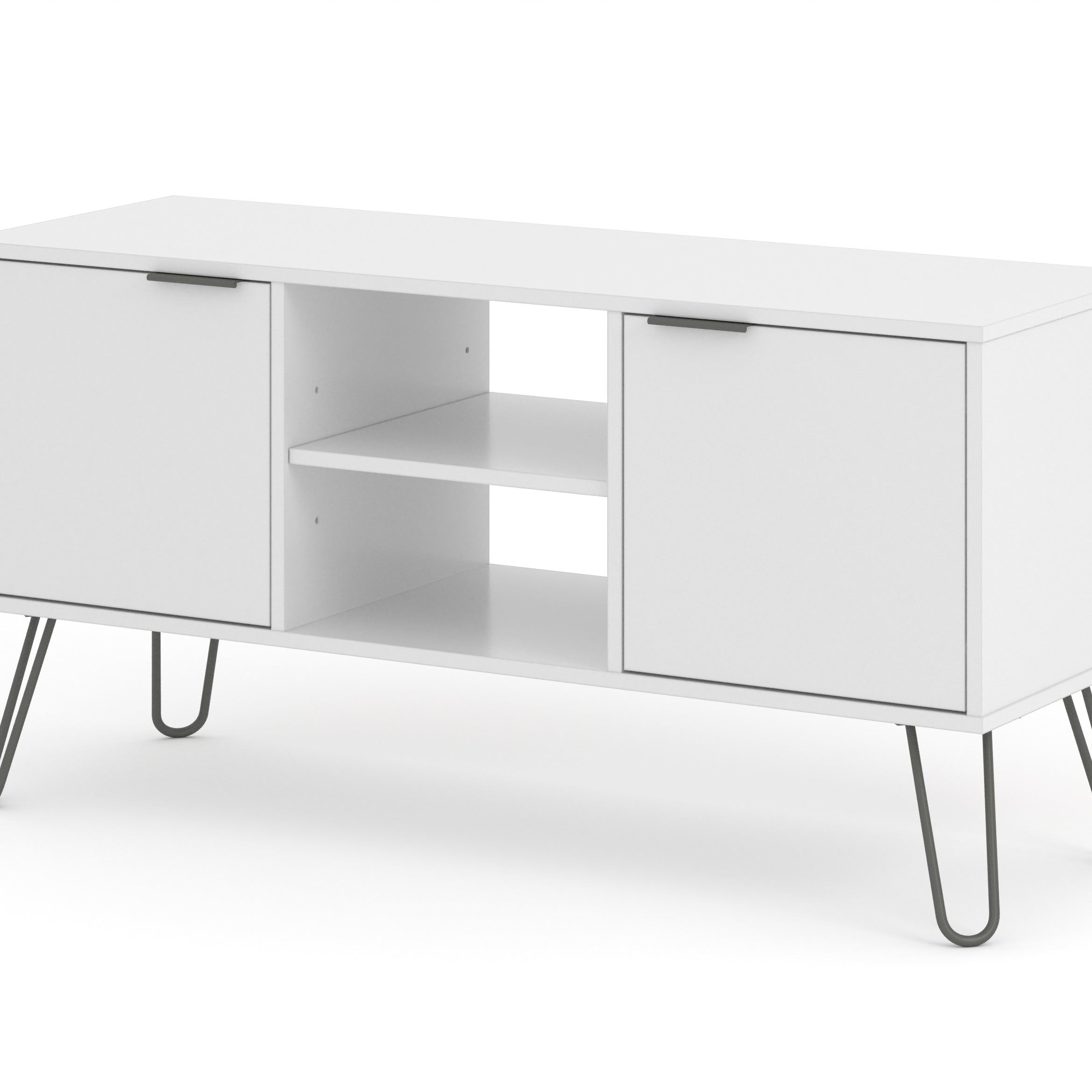 Augusta White 2 Door Flat Screen Tv Unit For Core Products - Agw912