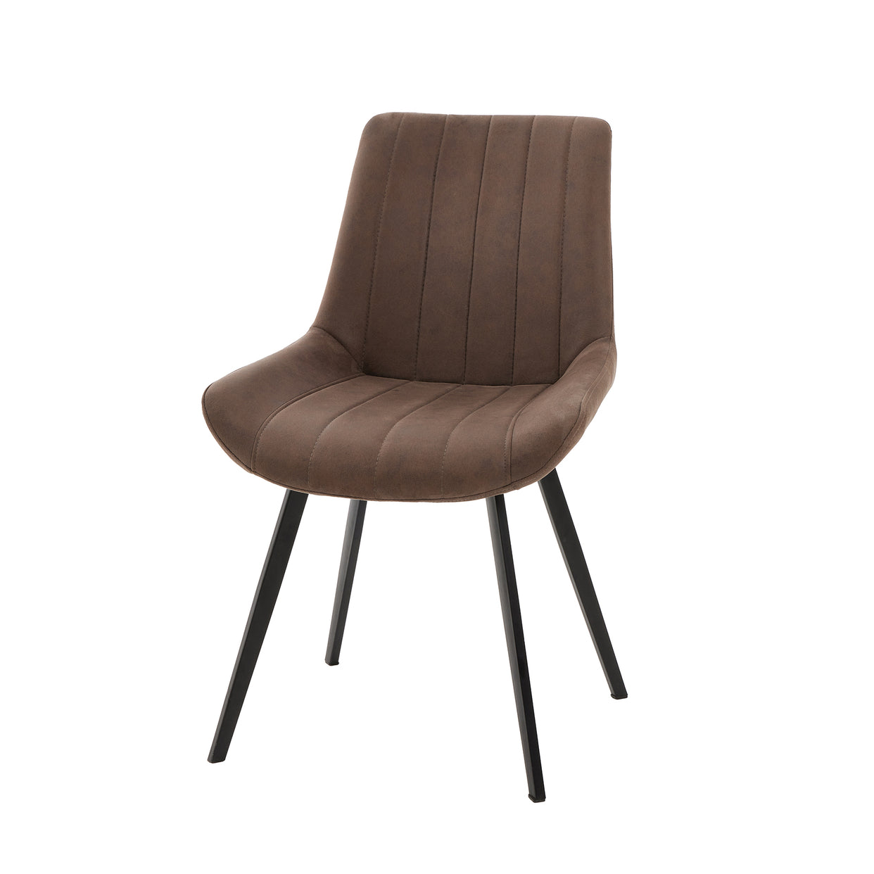 Malmo Faux Leather Grey Dining Chair For Hill Interiors - HIL-20046