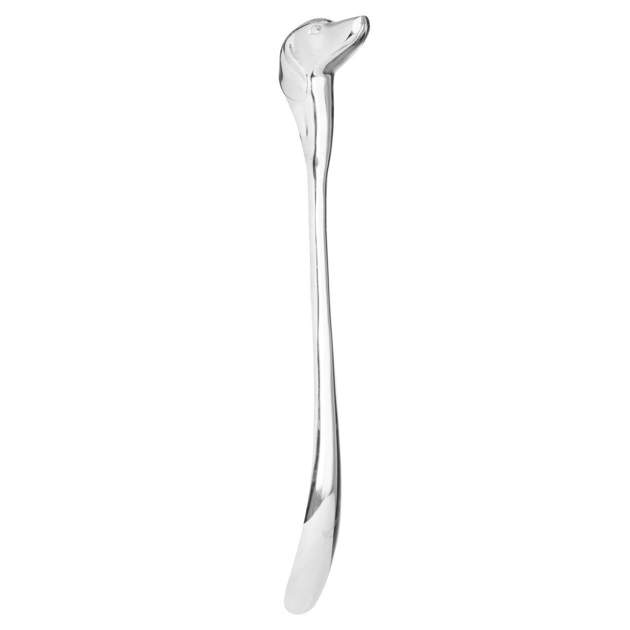 Nickel Dog Head Detail Shoe Horn - Silver For Hill Interiors - HIL-20082