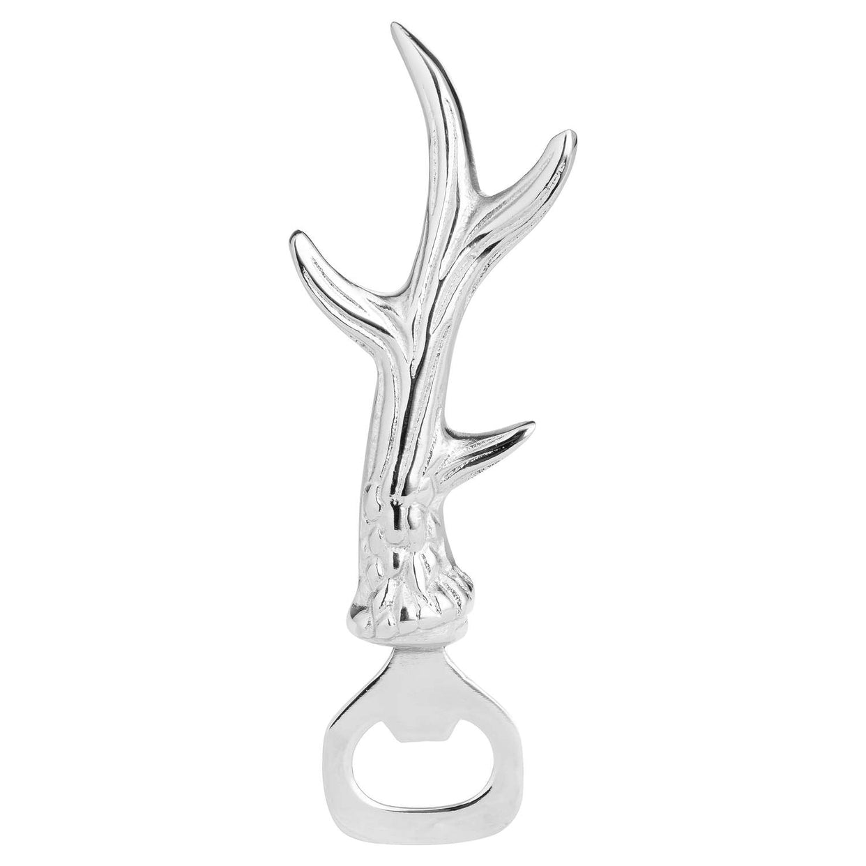 Nickel Antler Bottle Opener - Silver For Hill Interiors - HIL-20272