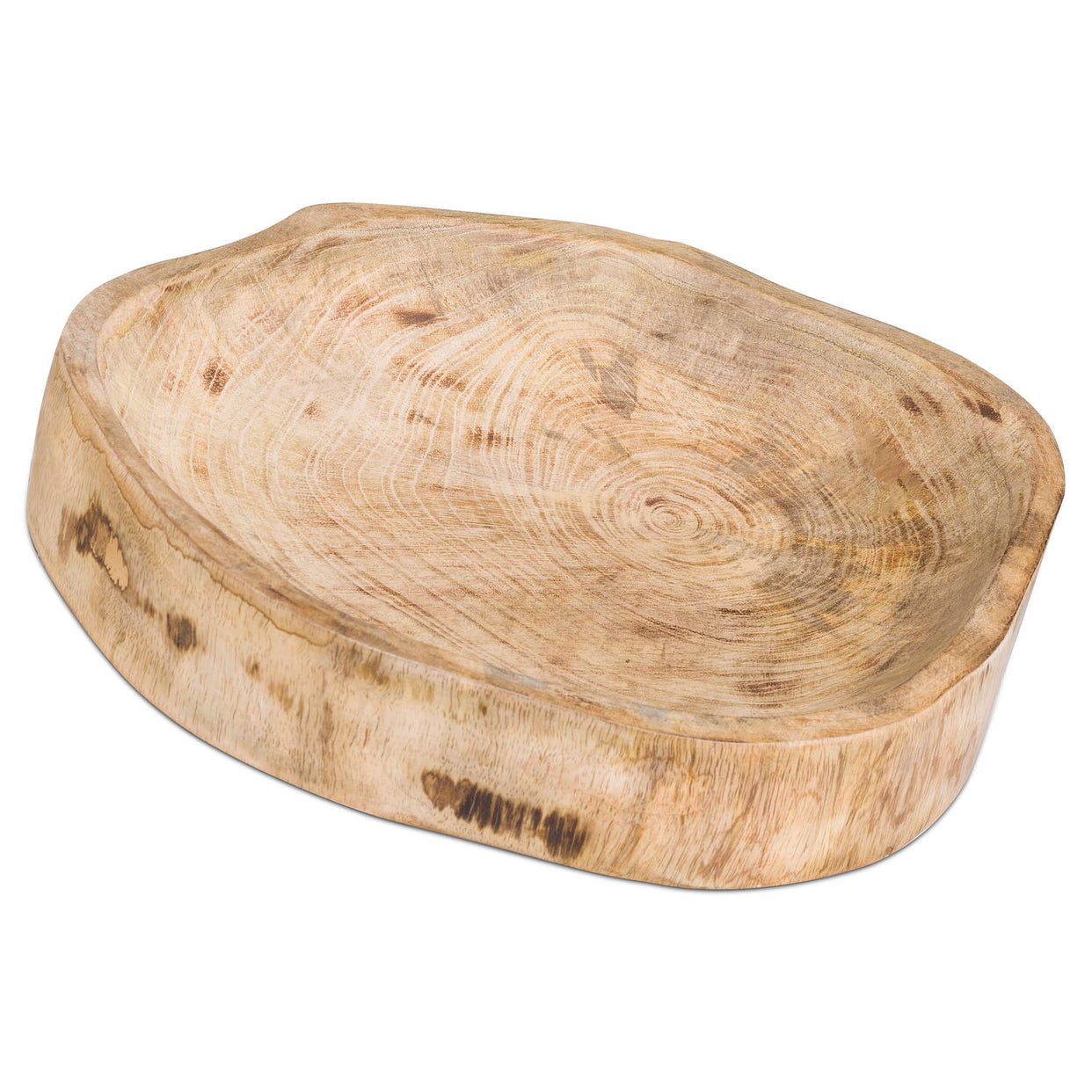 Hand Crafted Mango Wood Trinket Dish Brown For Hill Interiors - HIL-20337