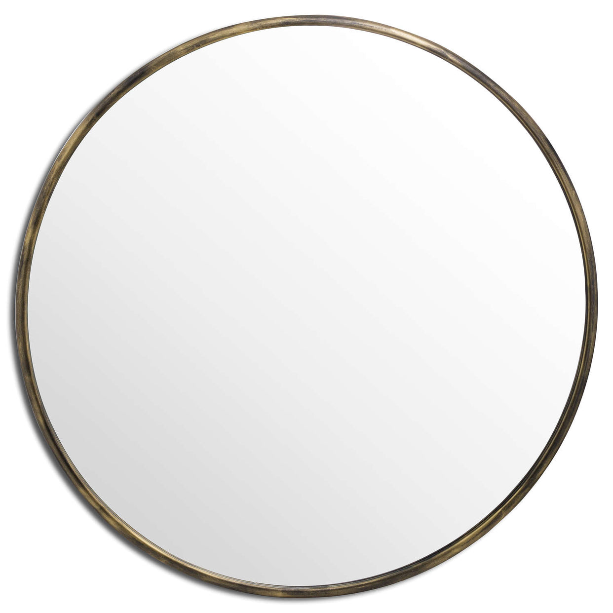 Large Narrow Edged Mirror - Antique Brass For Hill Interiors - HIL-20432