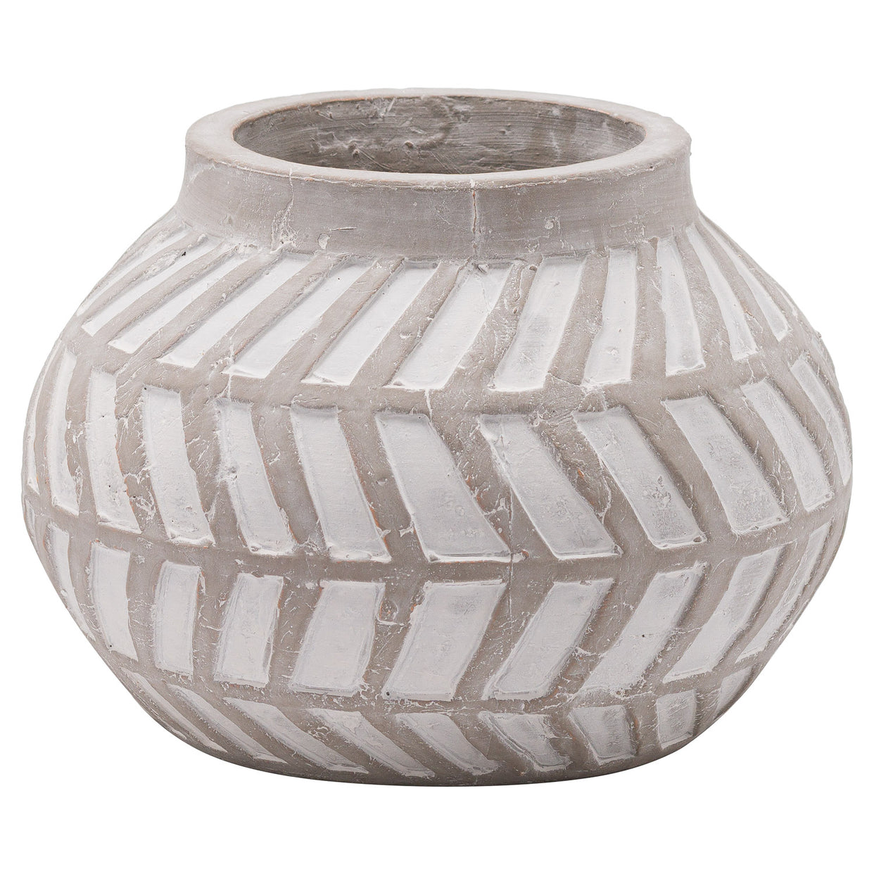 Bloomville Ceramic Planter - Stone For Hill Interiors - HIL-20721