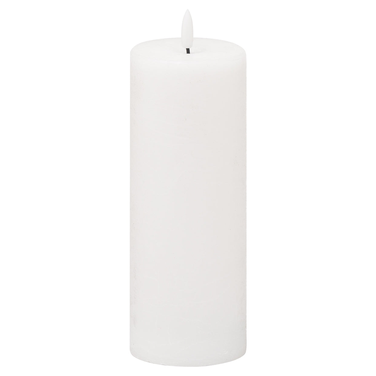 Luxe Natural Glow Led Candle 3X8 - White For Hill Interiors - HIL-20866