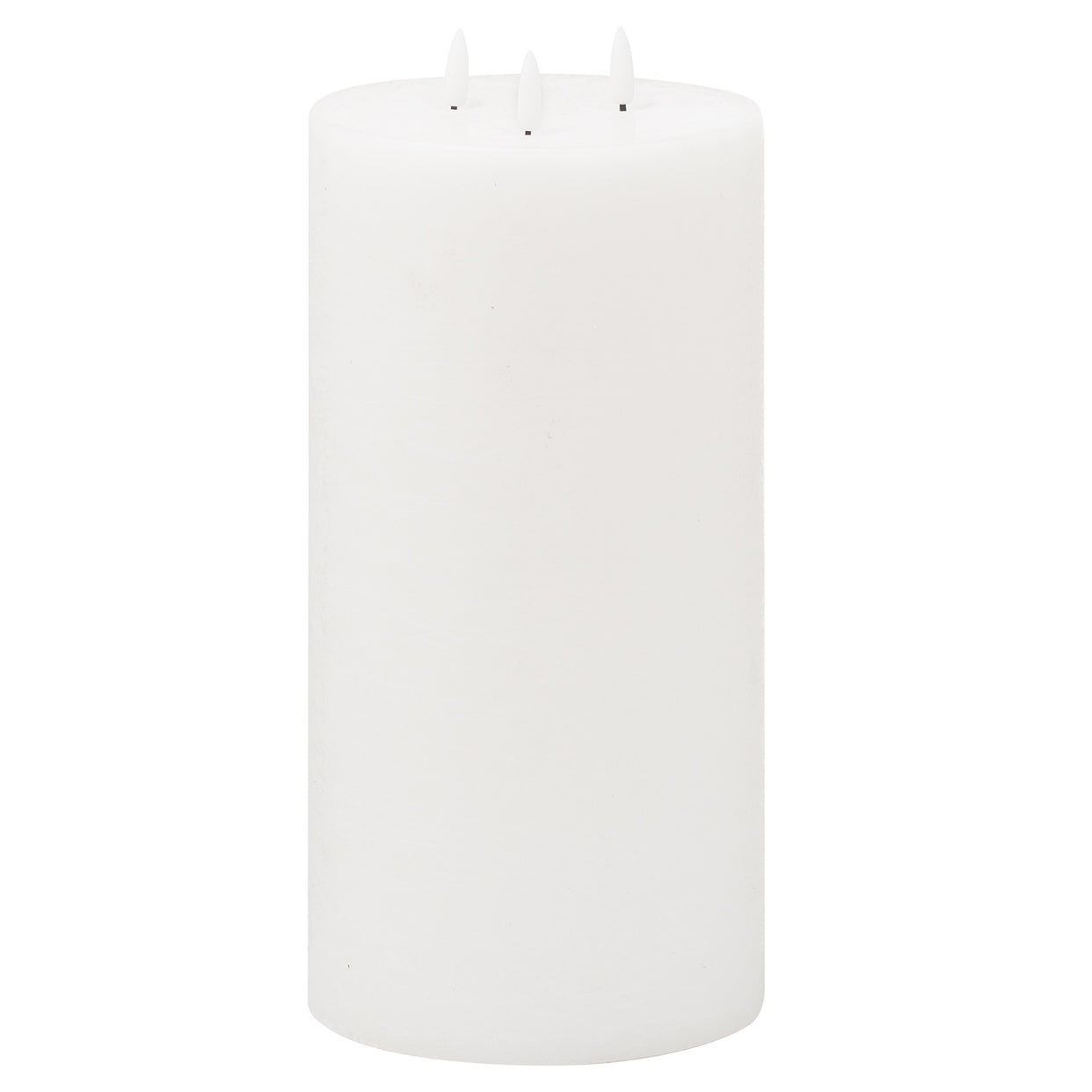 Luxe Natural Glow Led White Candle 6X12 - White For Hill Interiors - HIL-20869