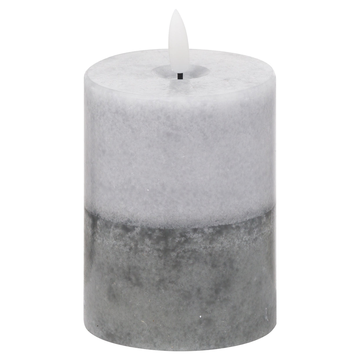 Luxe Natural Glow Stone Led Candle 3X4 - Stone For Hill Interiors - HIL-20877