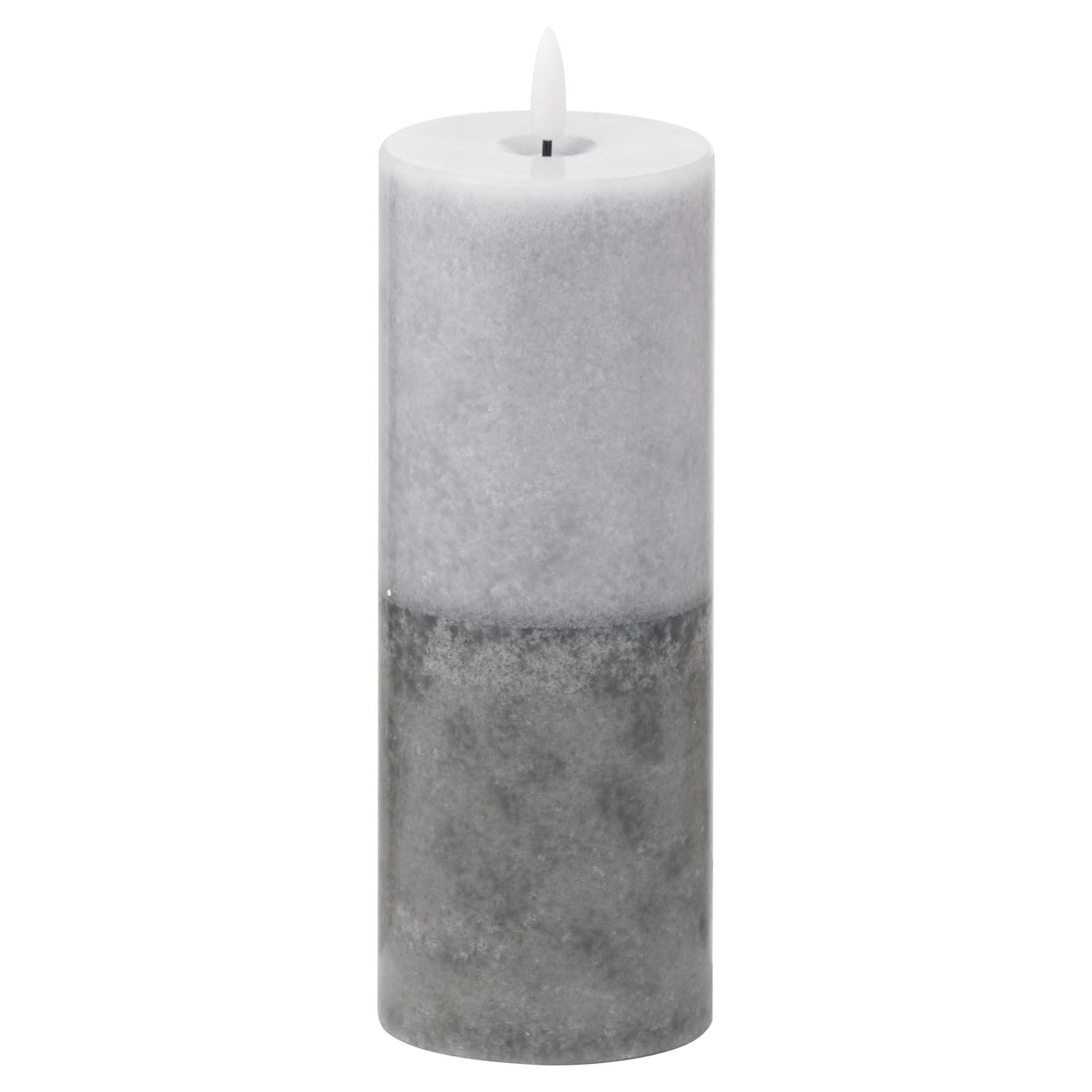 Luxe Natural Glow Stone Led Candle 3X8 - Stone For Hill Interiors - HIL-20879