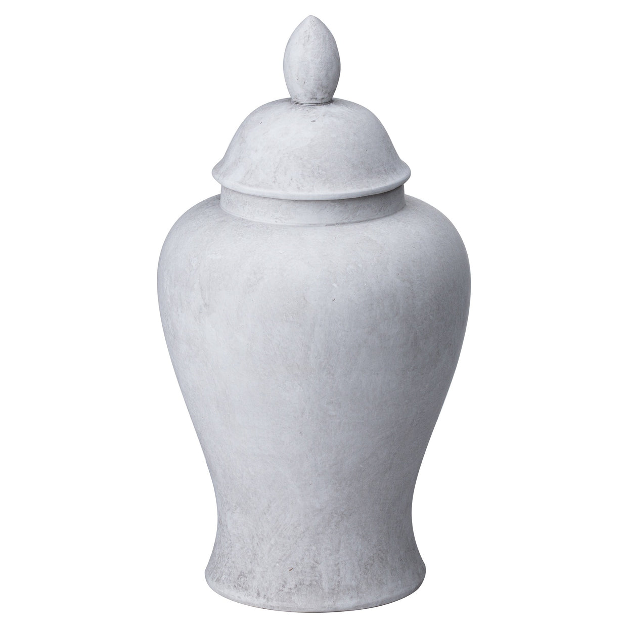 Darcy Large Stone Ginger Jar For Hill Interiors - HIL-21359
