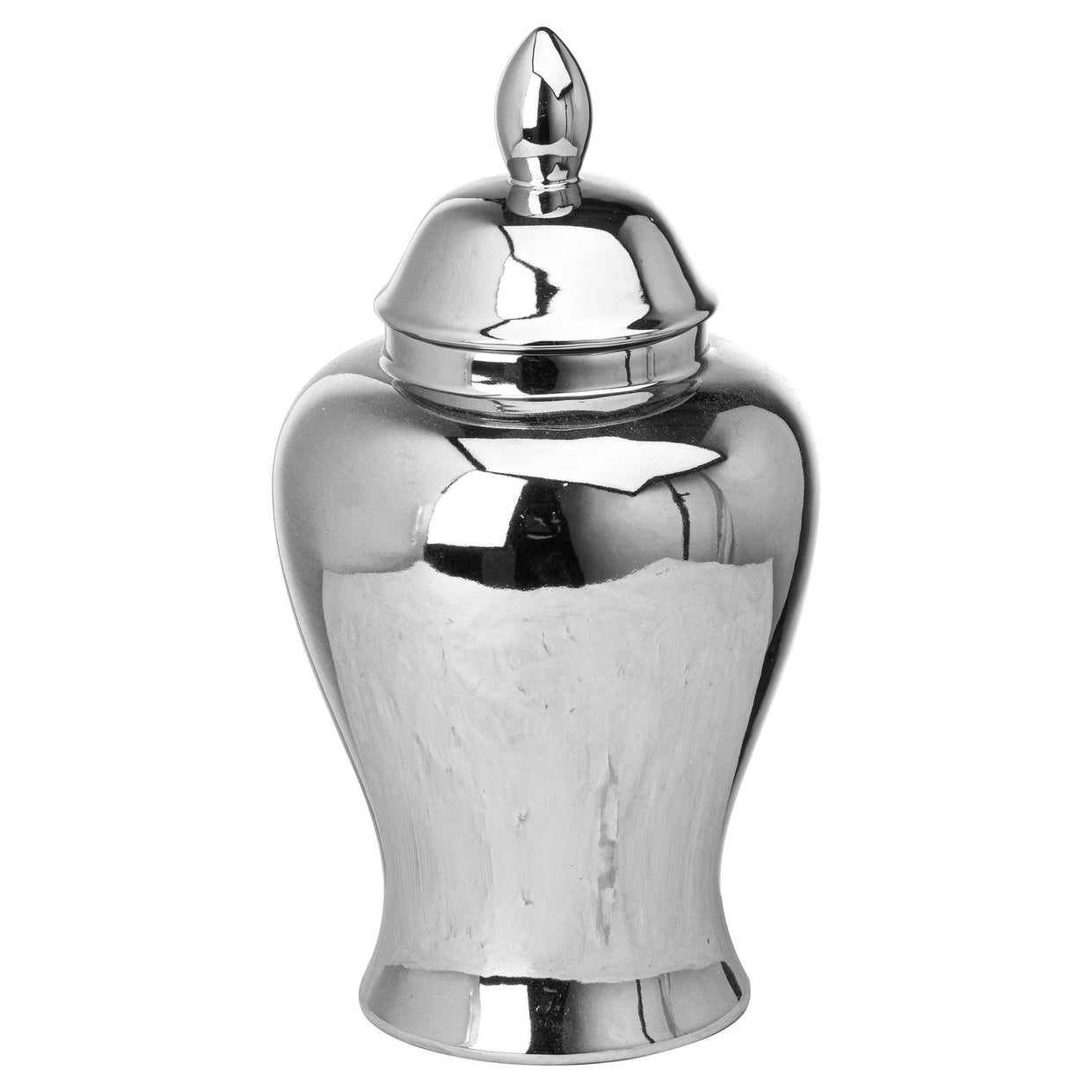Chrome Ceramic Ginger Jar For Hill Interiors - HIL-21515