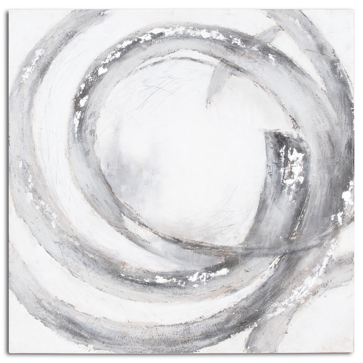 Galaxy Hand Painted Canvas - Silver And Grey For Hill Interiors - HIL-21795