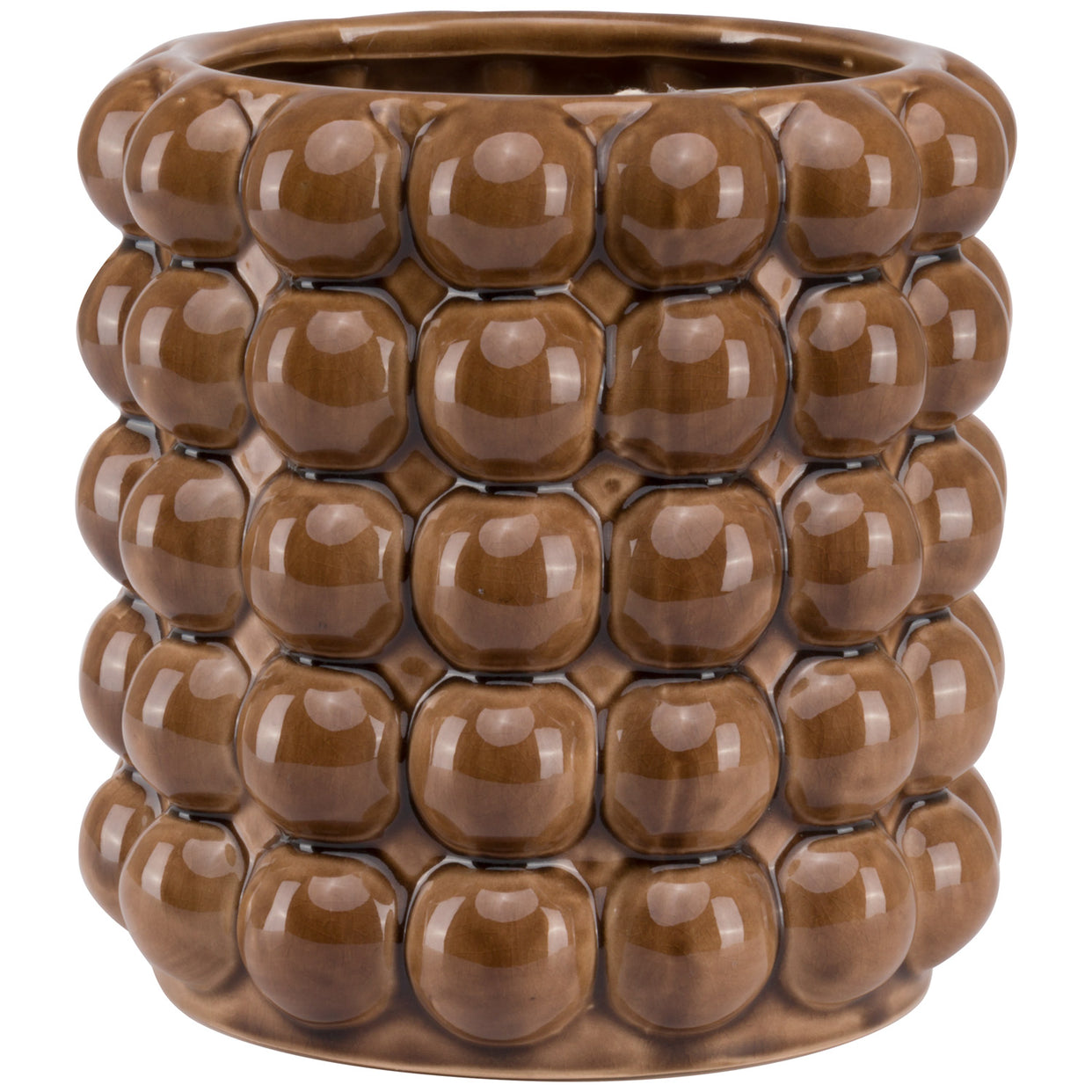 Seville Collection Large Bubble Planter - Caramel For Hill Interiors - HIL-22347