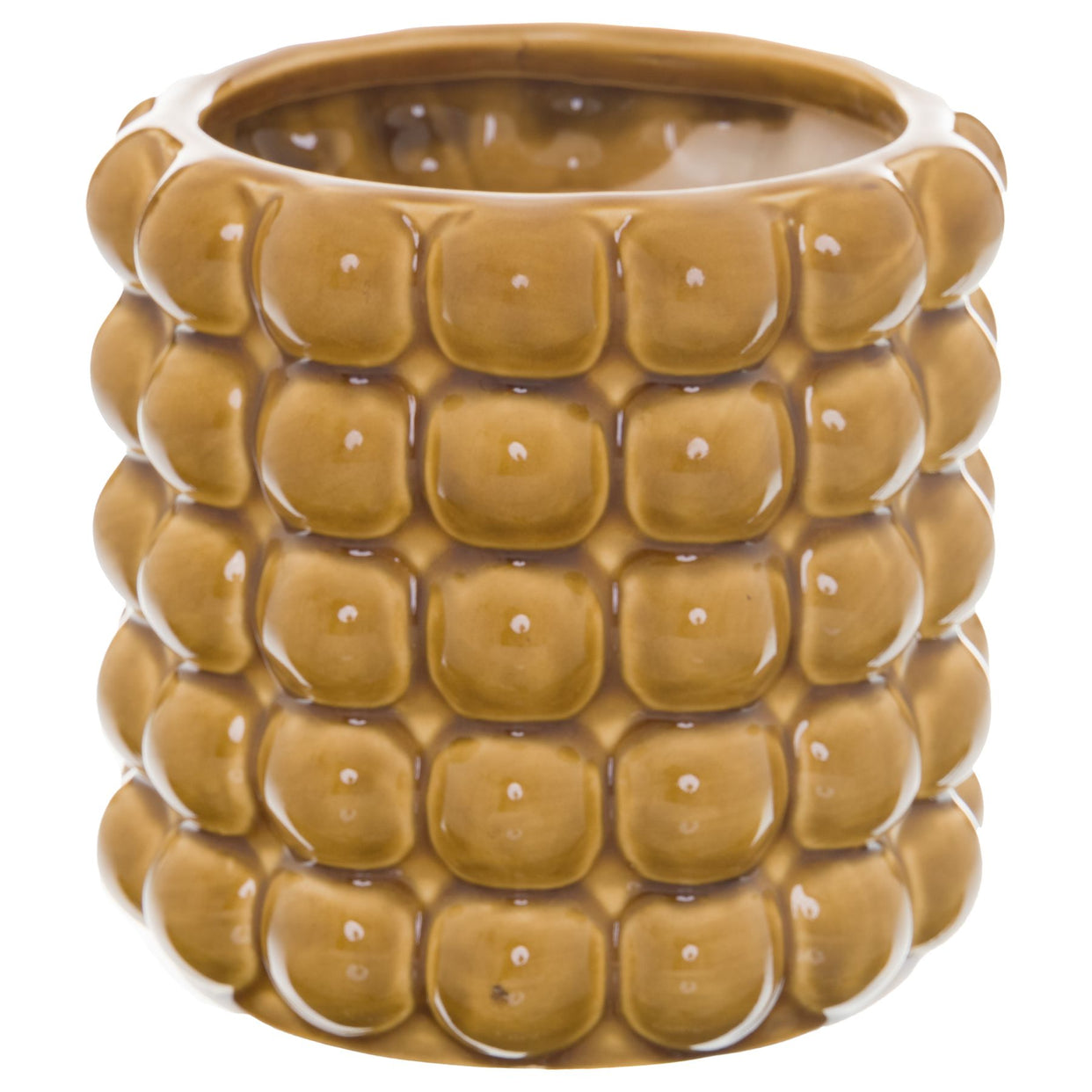 Seville Ceramic Large Ochre Bubble Planter For Hill Interiors - HIL-22352