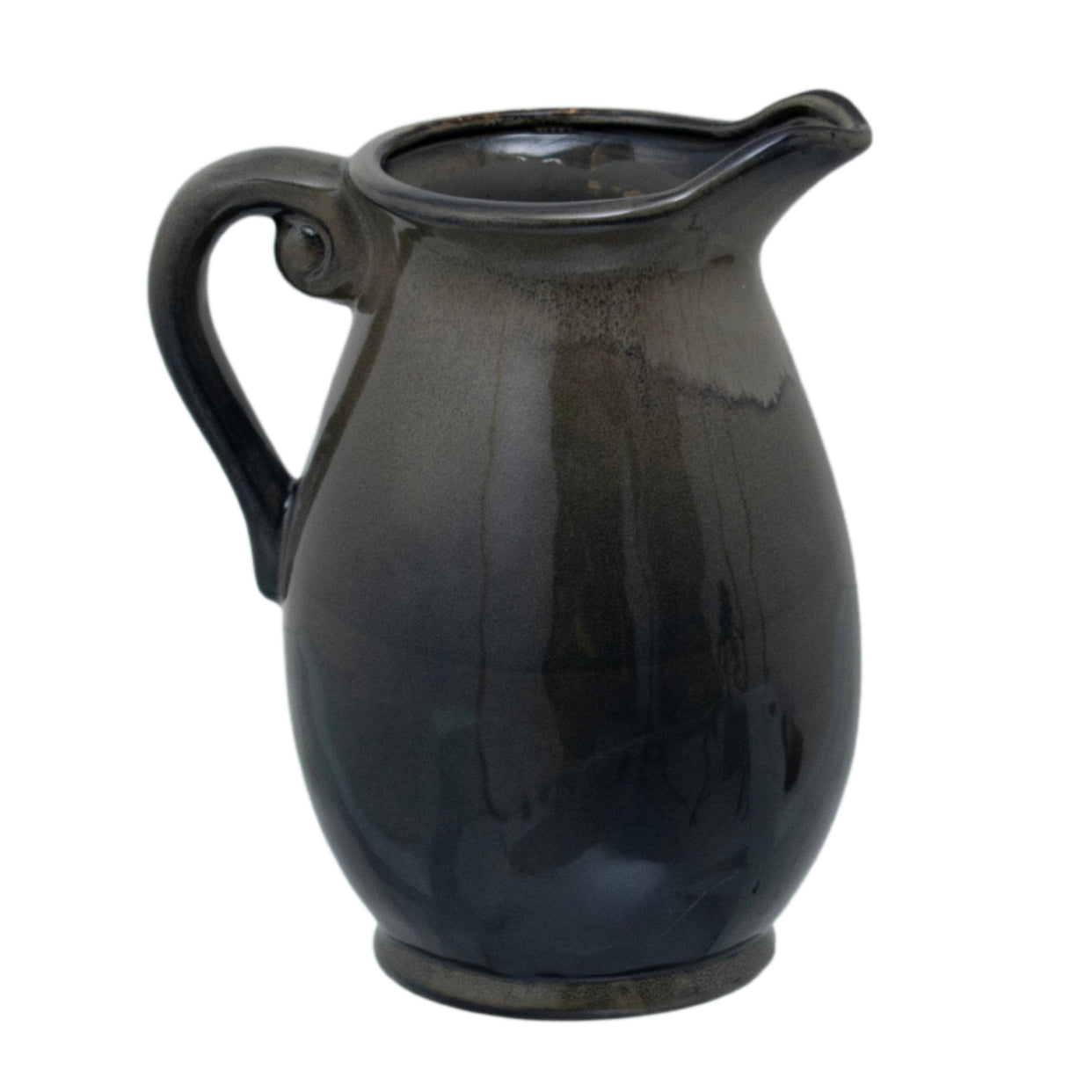 Large Ceramic Olpe Vase - Green For Hill Interiors - HIL-22538