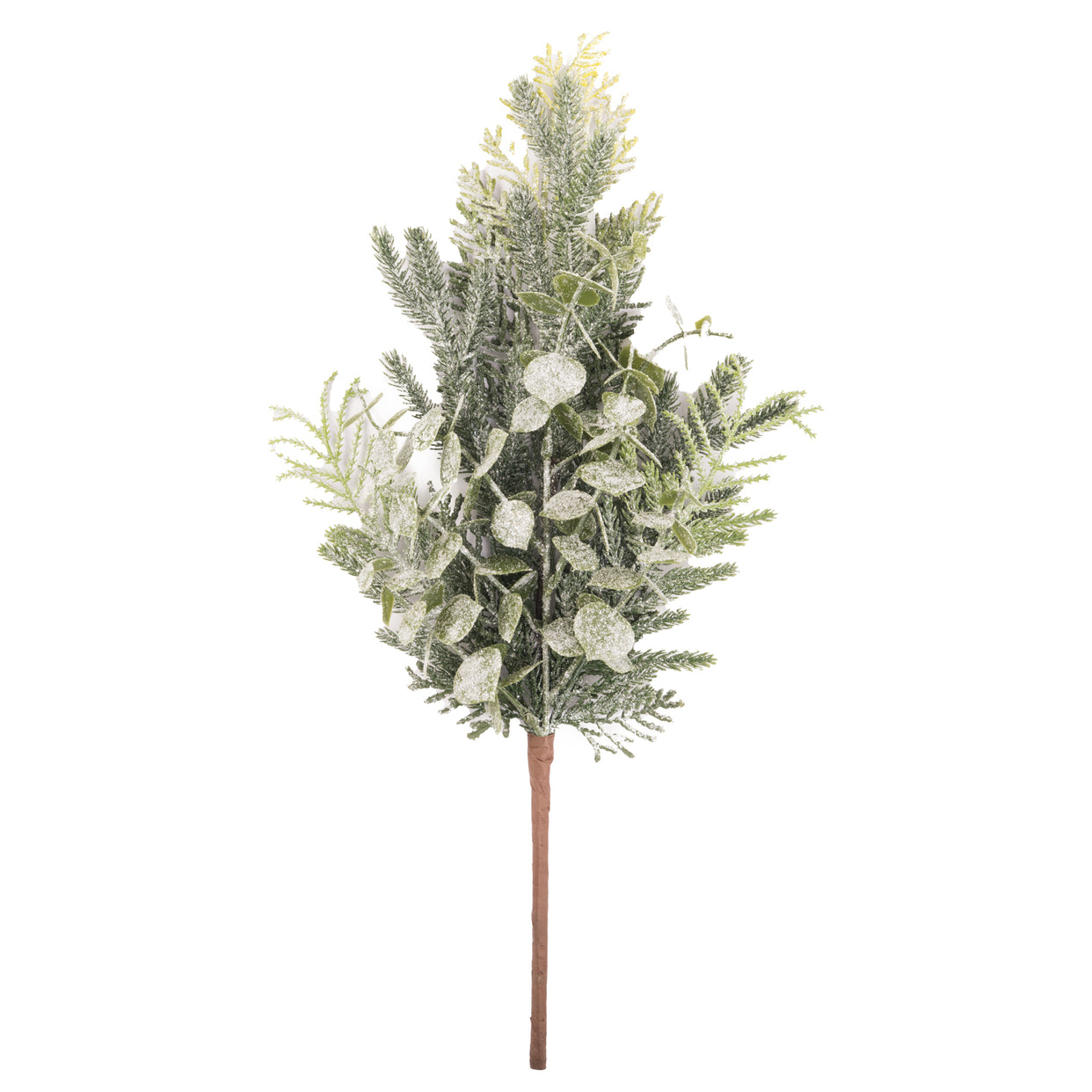 Frosted Eucalyptus And Fern Sprig - Green For Hill Interiors - HIL-22560