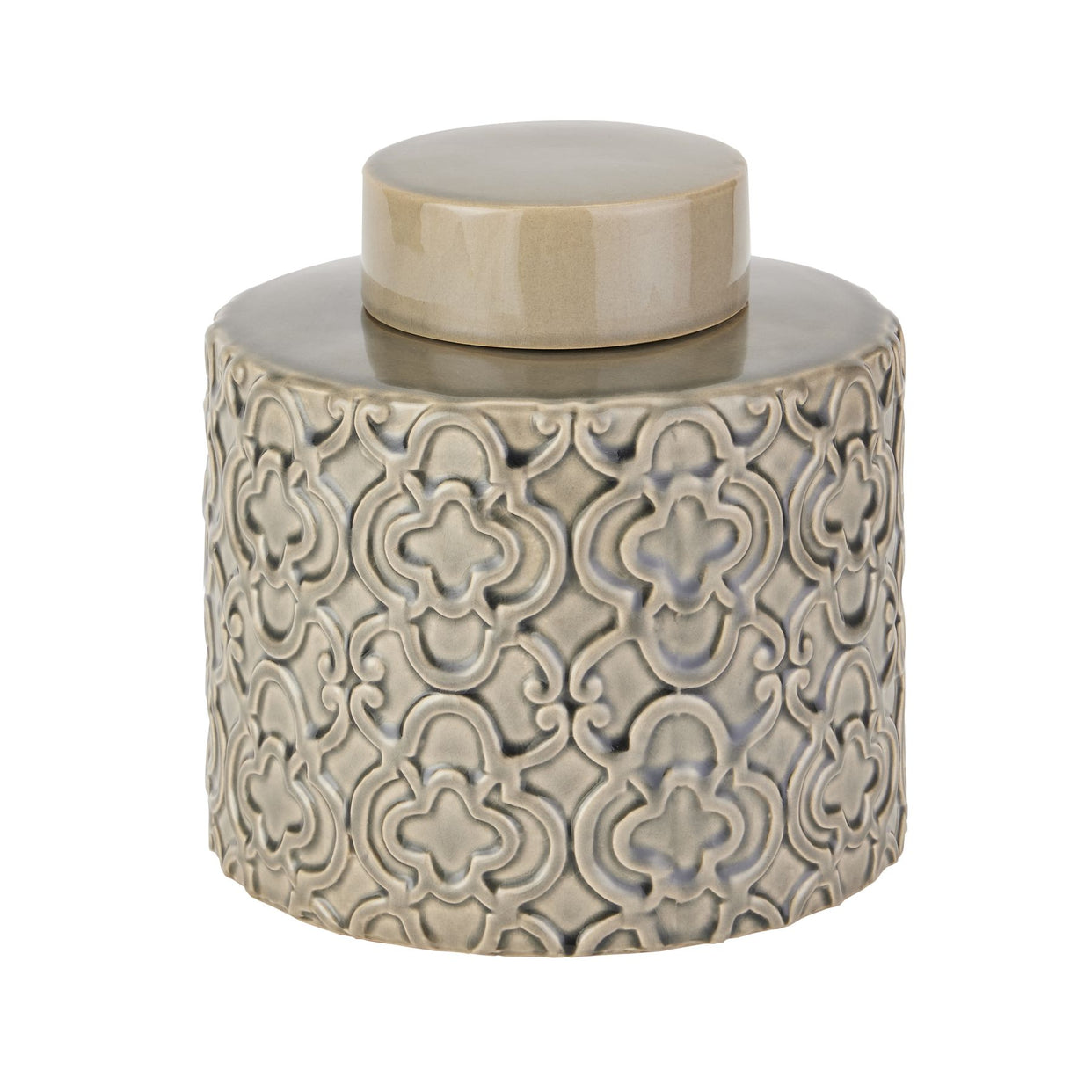 Seville Ceramic Marrakesh Urn Ornament - Grey For Hill Interiors - HIL-22604