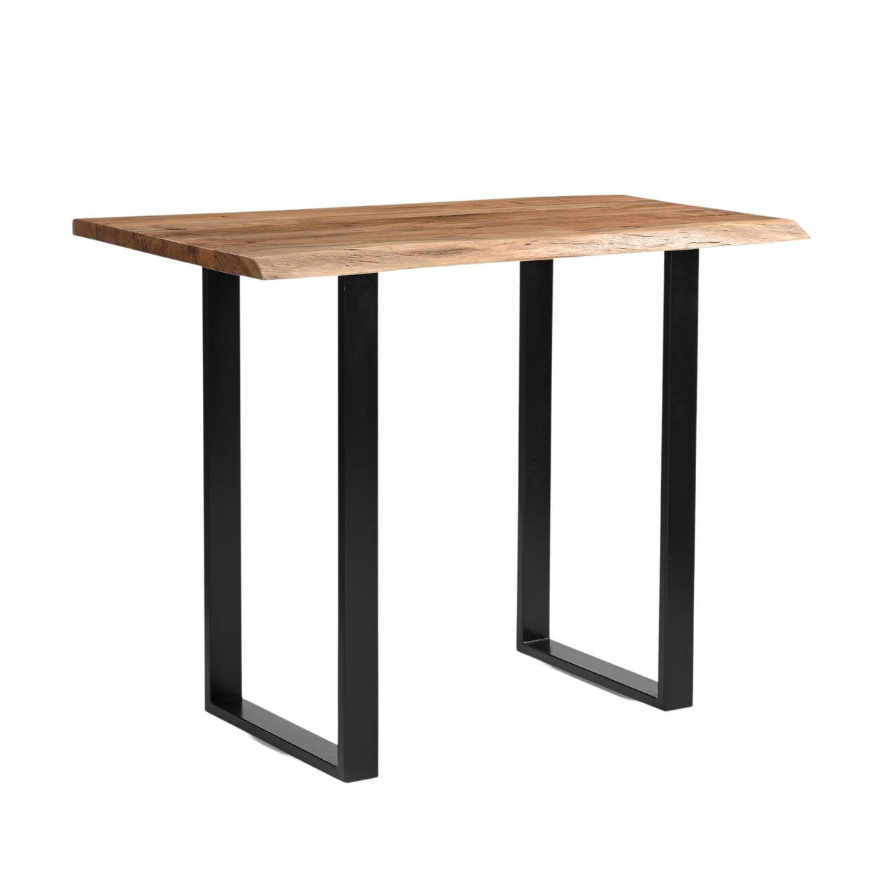 Live Edge Wood And Metal Bar Table For Hill Interiors - HIL-22700