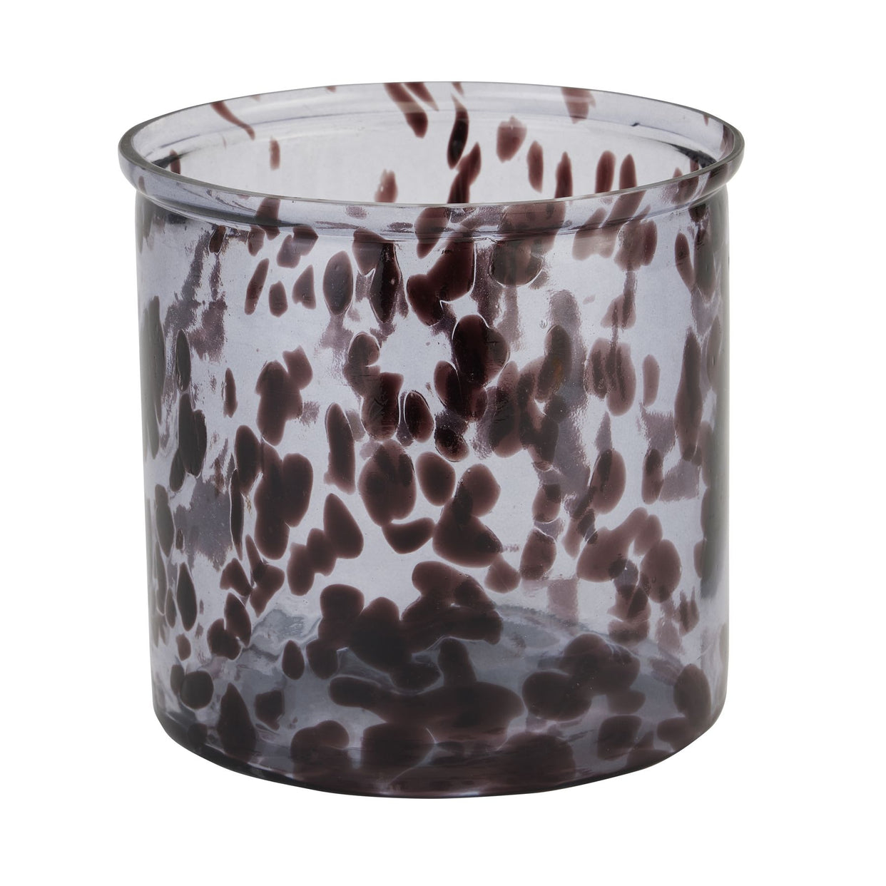 Large Black Dapple Candle Holder For Hill Interiors - HIL-22775