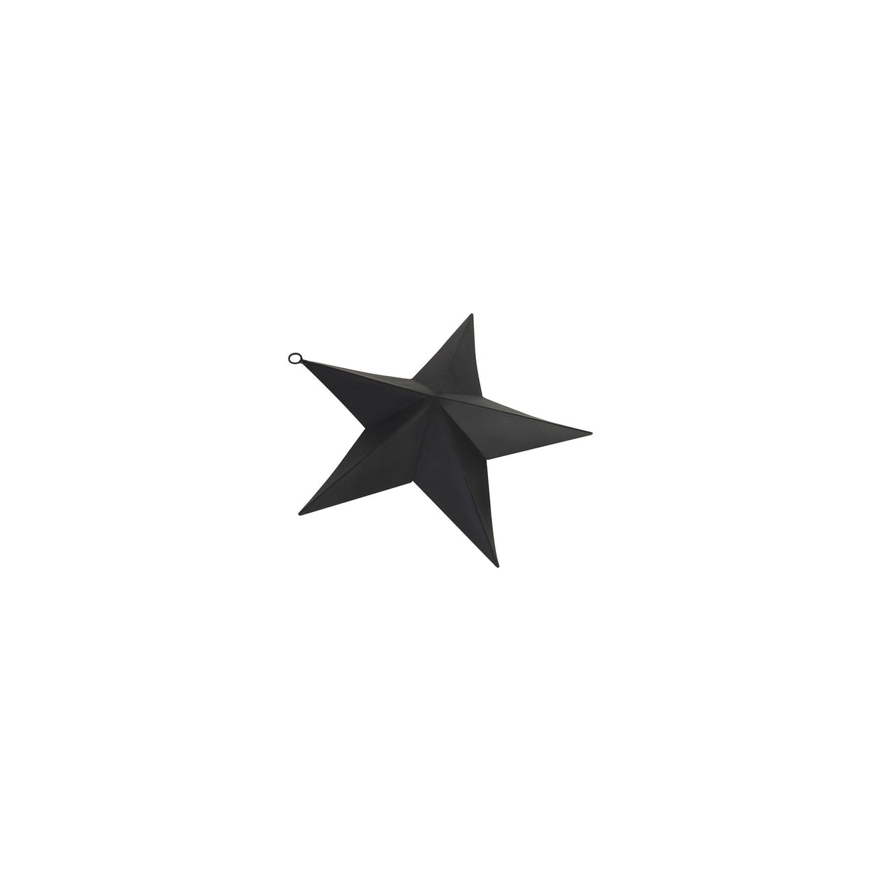Matt Black Convexed Medium Metal Star For Hill Interiors - HIL-22869