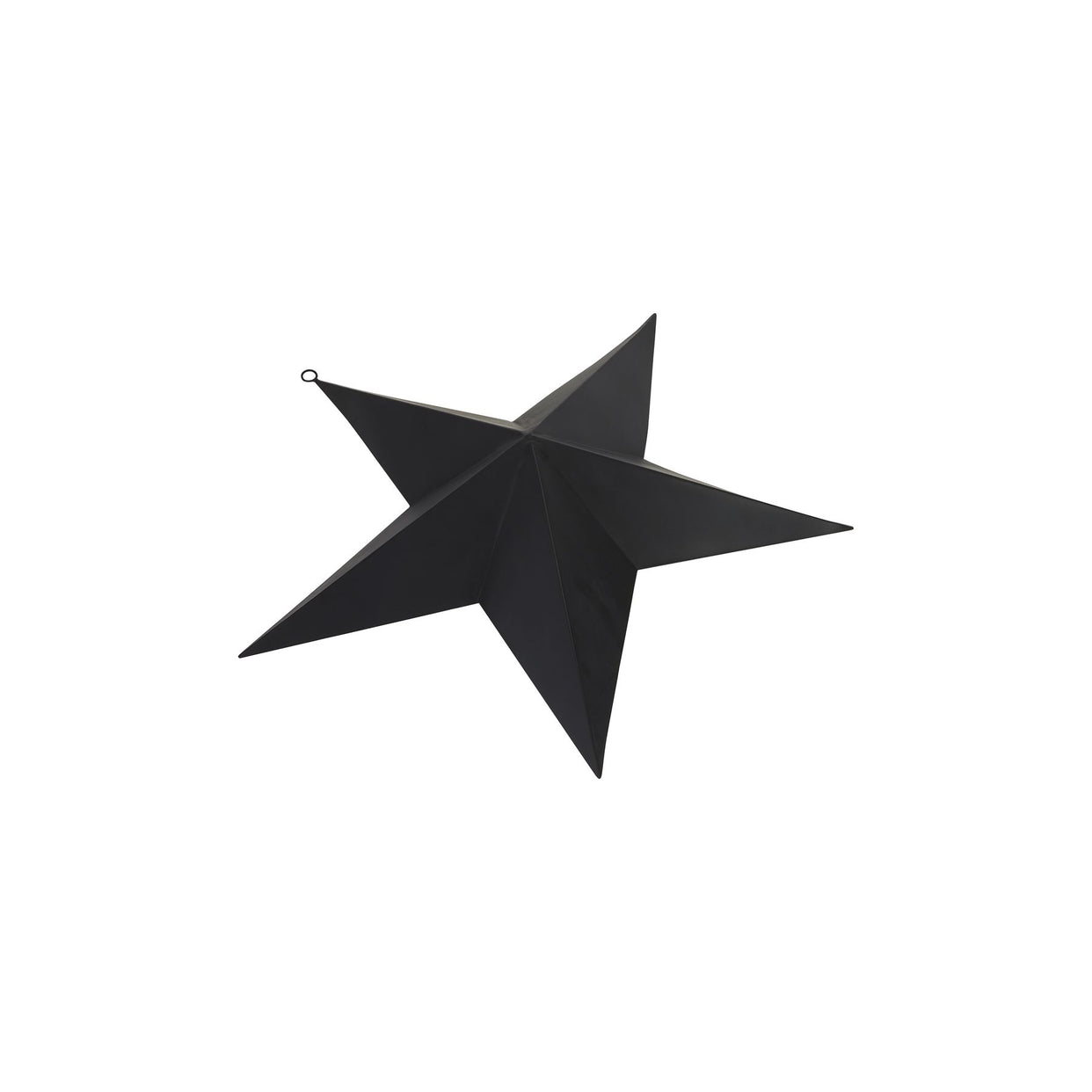 Large Metal Convexed Star - Matt Black For Hill Interiors - HIL-22870