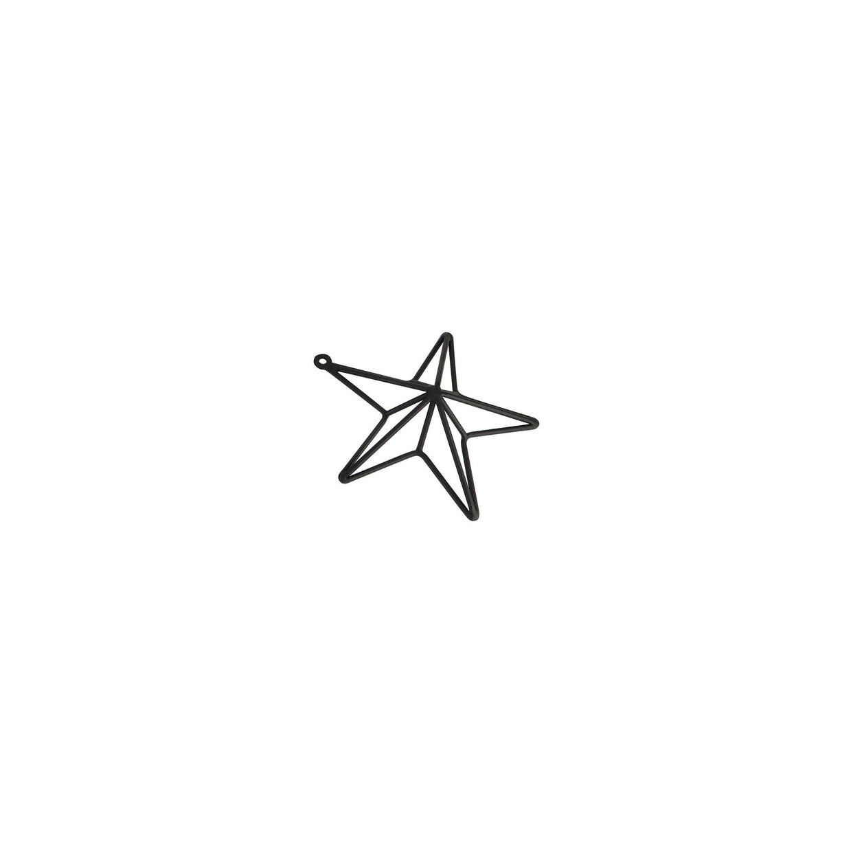 Matt Black Metal Convexed Star Frame For Hill Interiors - HIL-22871
