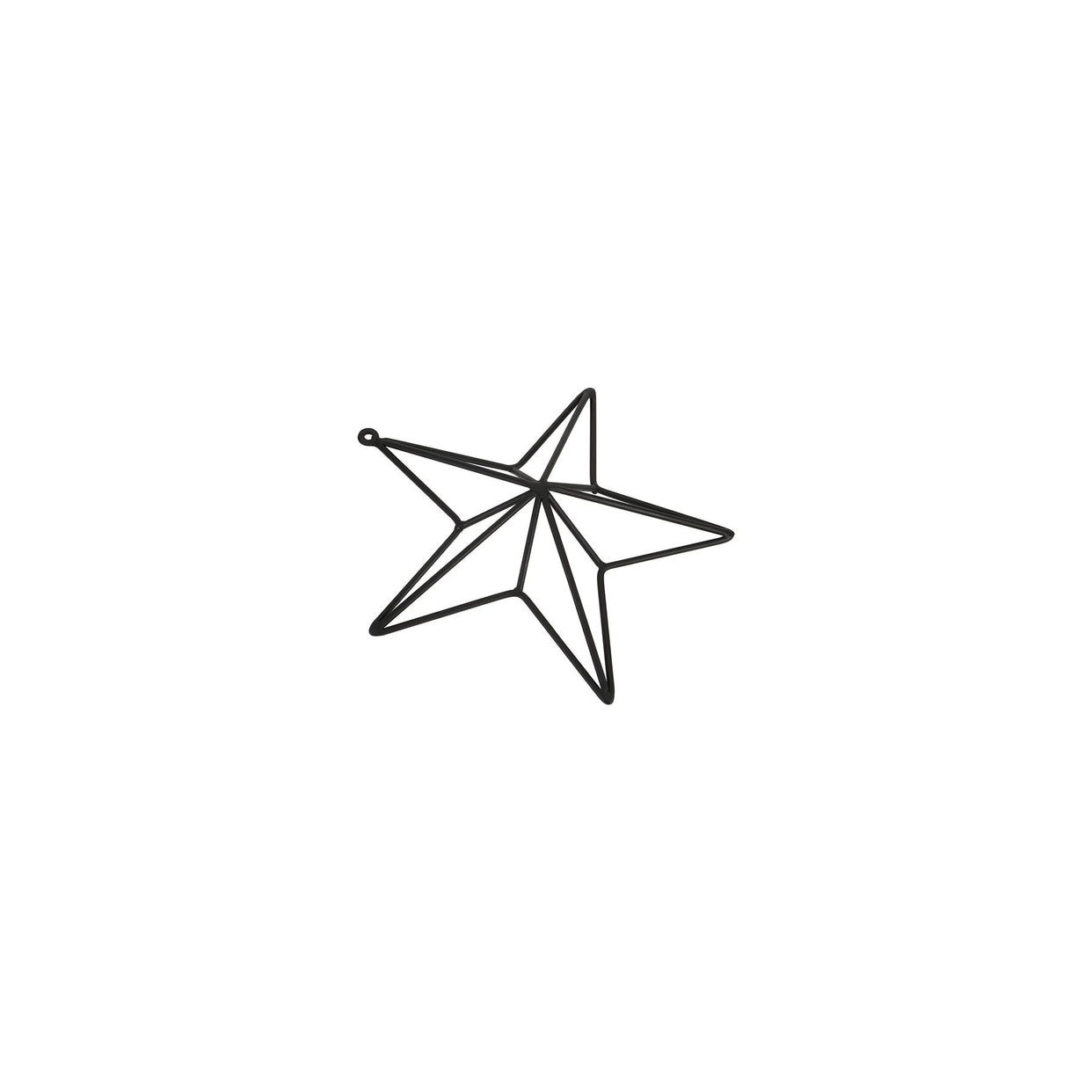 Matt Black Convexed Medium Metal Star Frame For Hill Interiors - HIL-22872