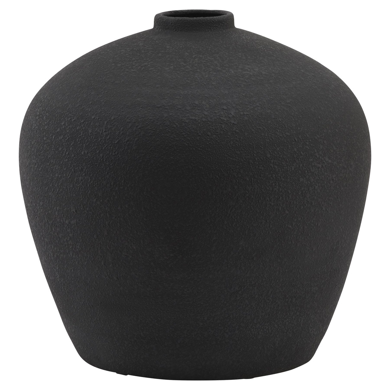 Matt Black Ceramic Astral Vase For Hill Interiors - HIL-22902