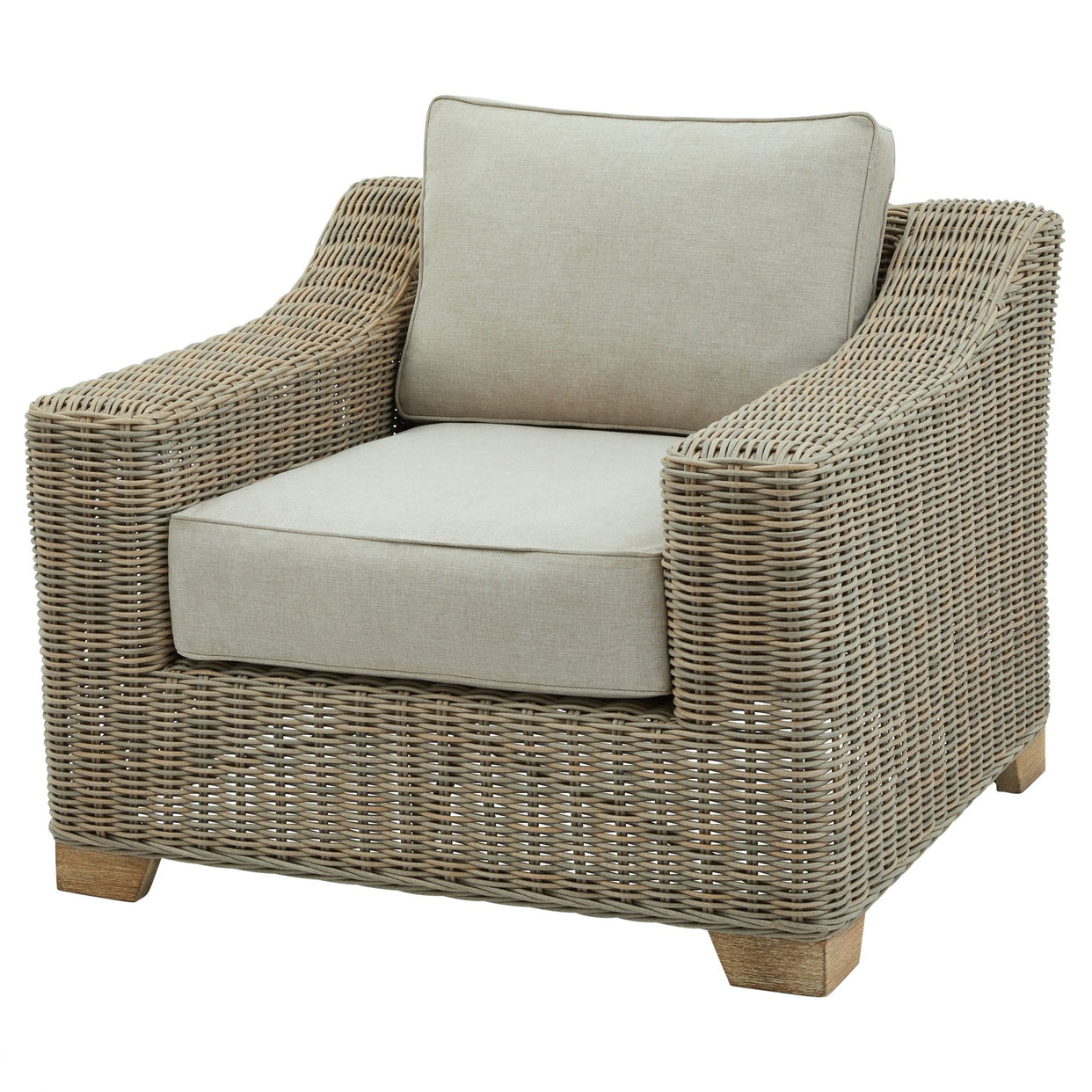 Capri Outdoor Single Sofa Armchair For Hill Interiors - HIL-22952