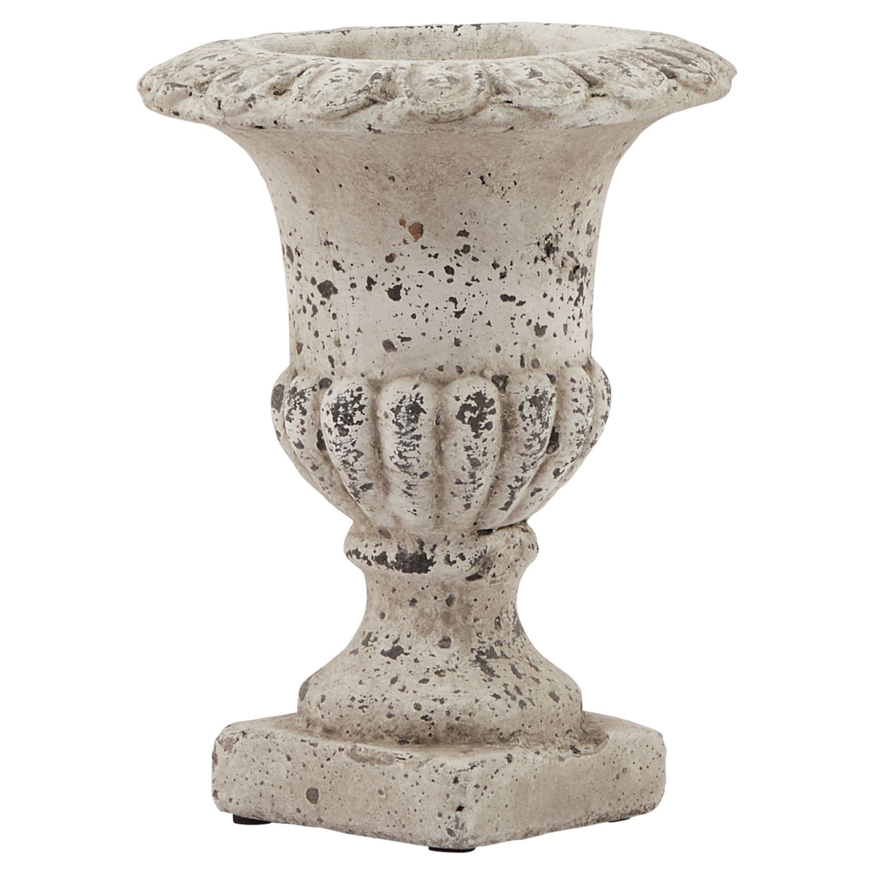 Large Fluted Ceramic Urn Ornaments - Stone For Hill Interiors - HIL-22985