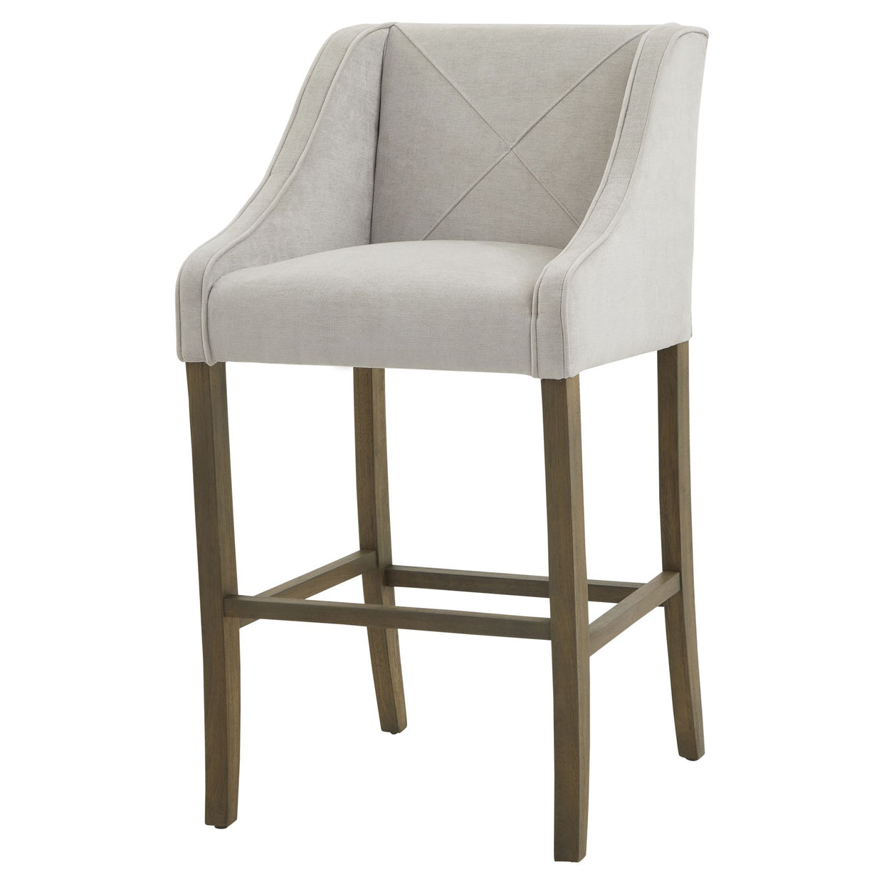 Epsom Wooden Bar Stool Grey For Hill Interiors - HIL-22992