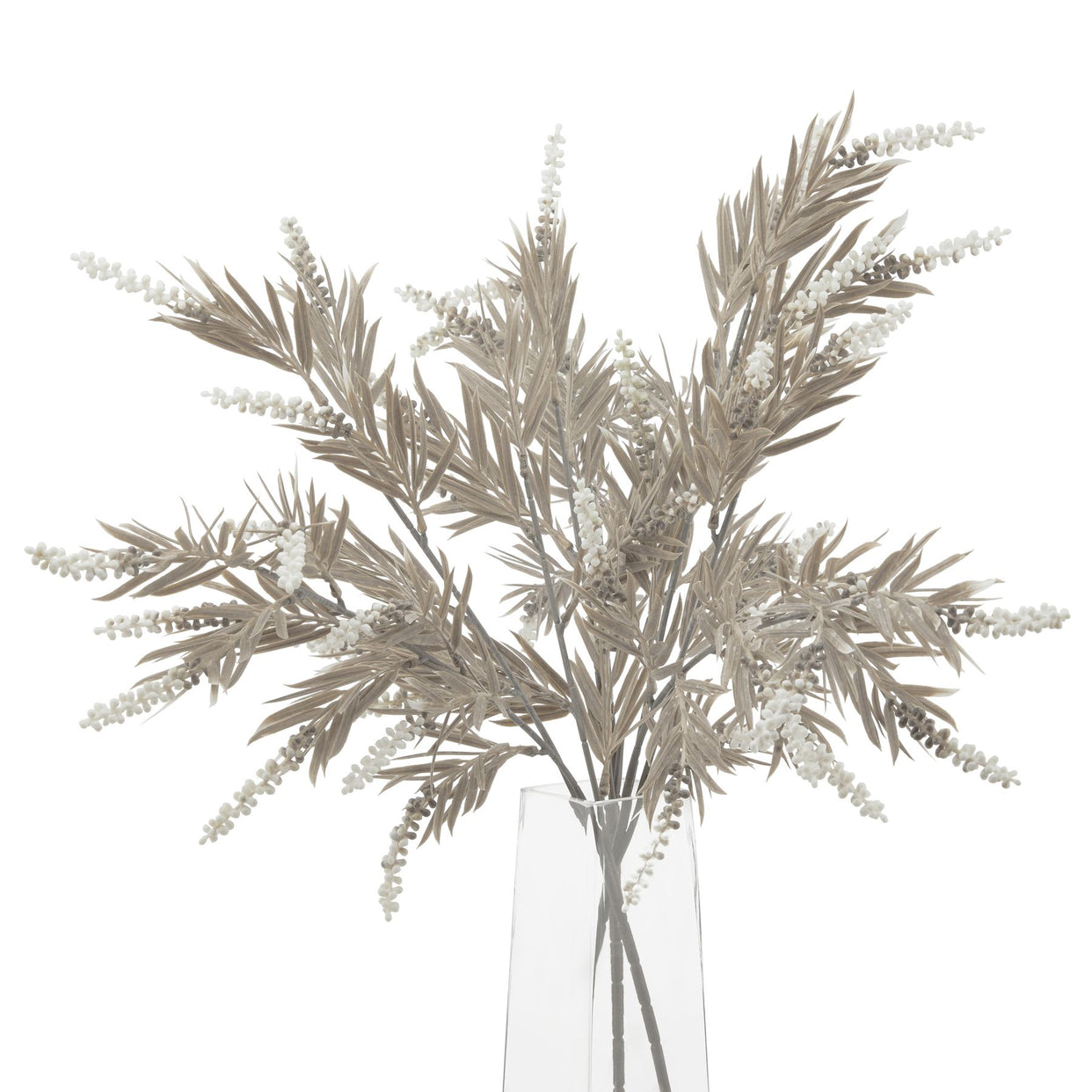 Taupe And Ivory Large Faux Foliage Branch For Hill Interiors - HIL-23068
